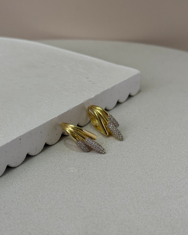 925 | Mix Üçgen Retro Küpe