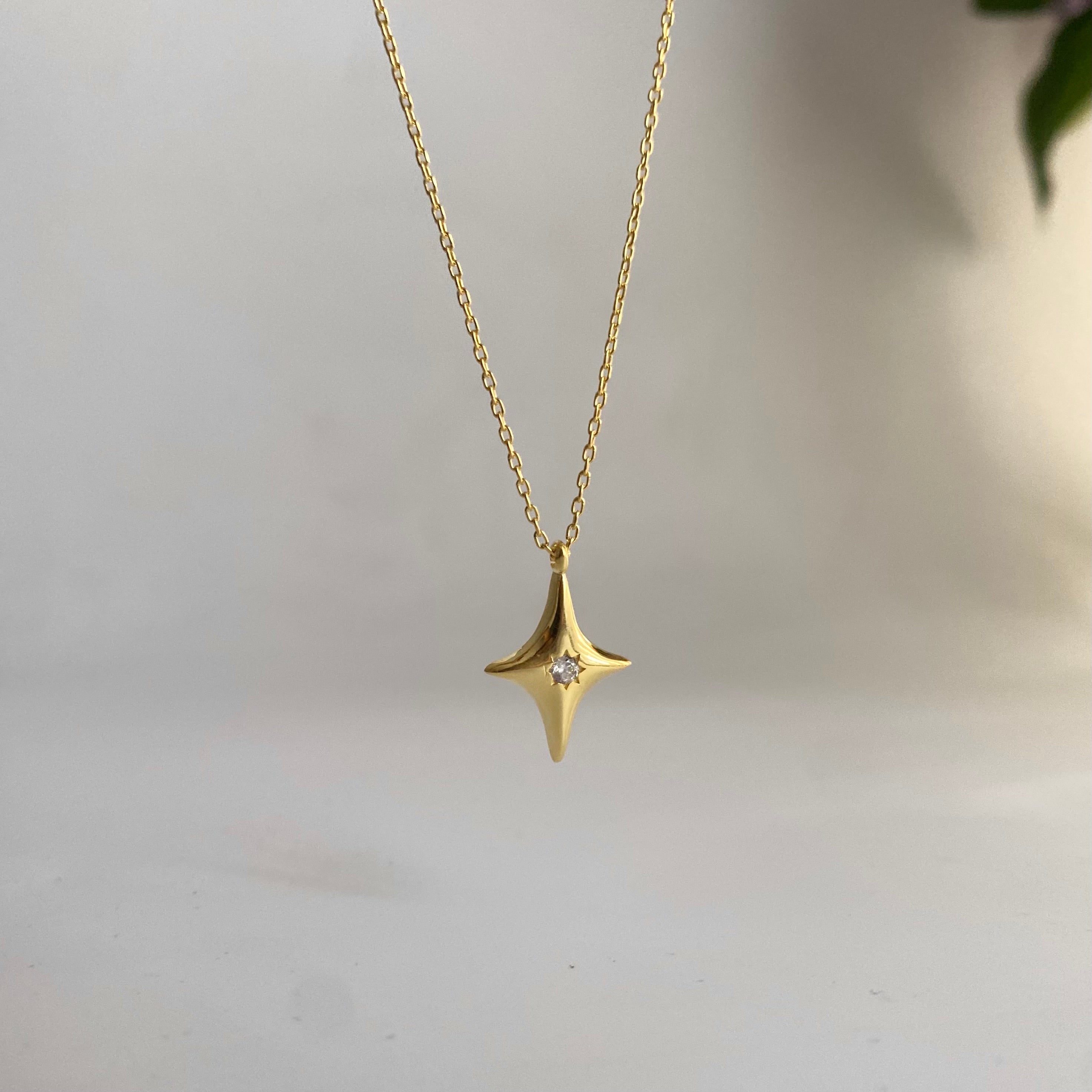 925 Gümüş Basic Kutup Yıldız Kolye