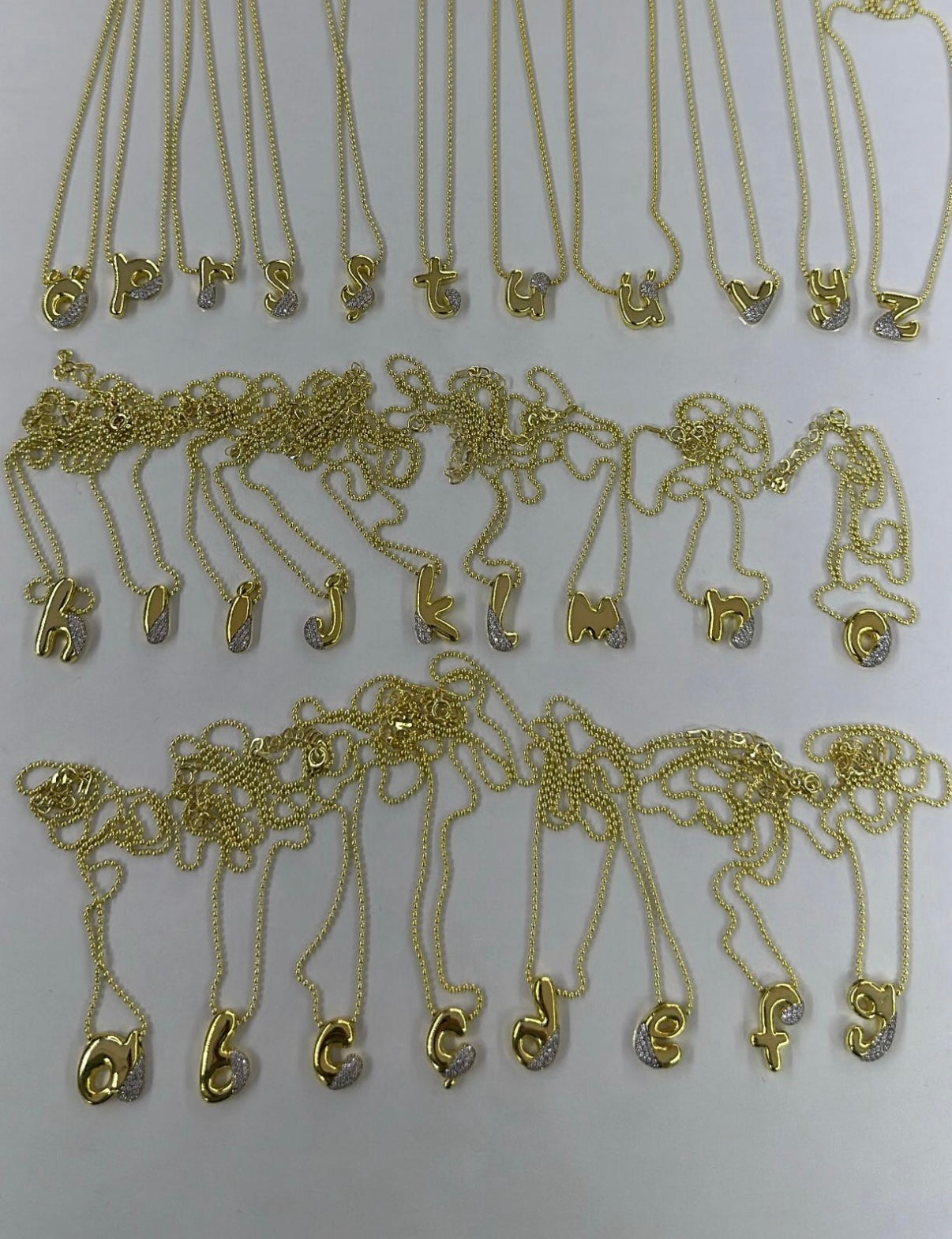 925 Ayar Gümüş Taşlı Mix Harf Kolye