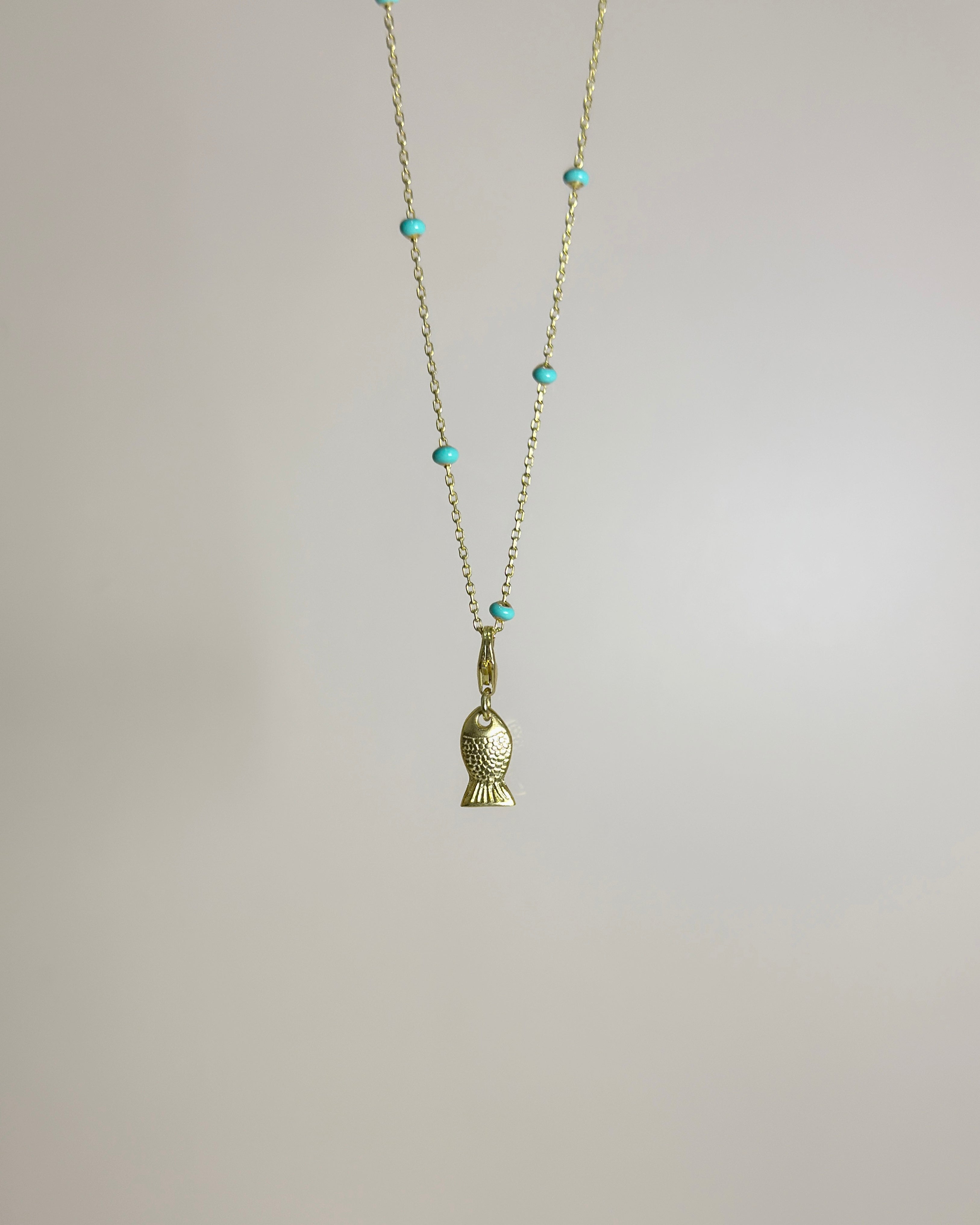 925 | Mineli Zincirde Şans Balığı Kolye