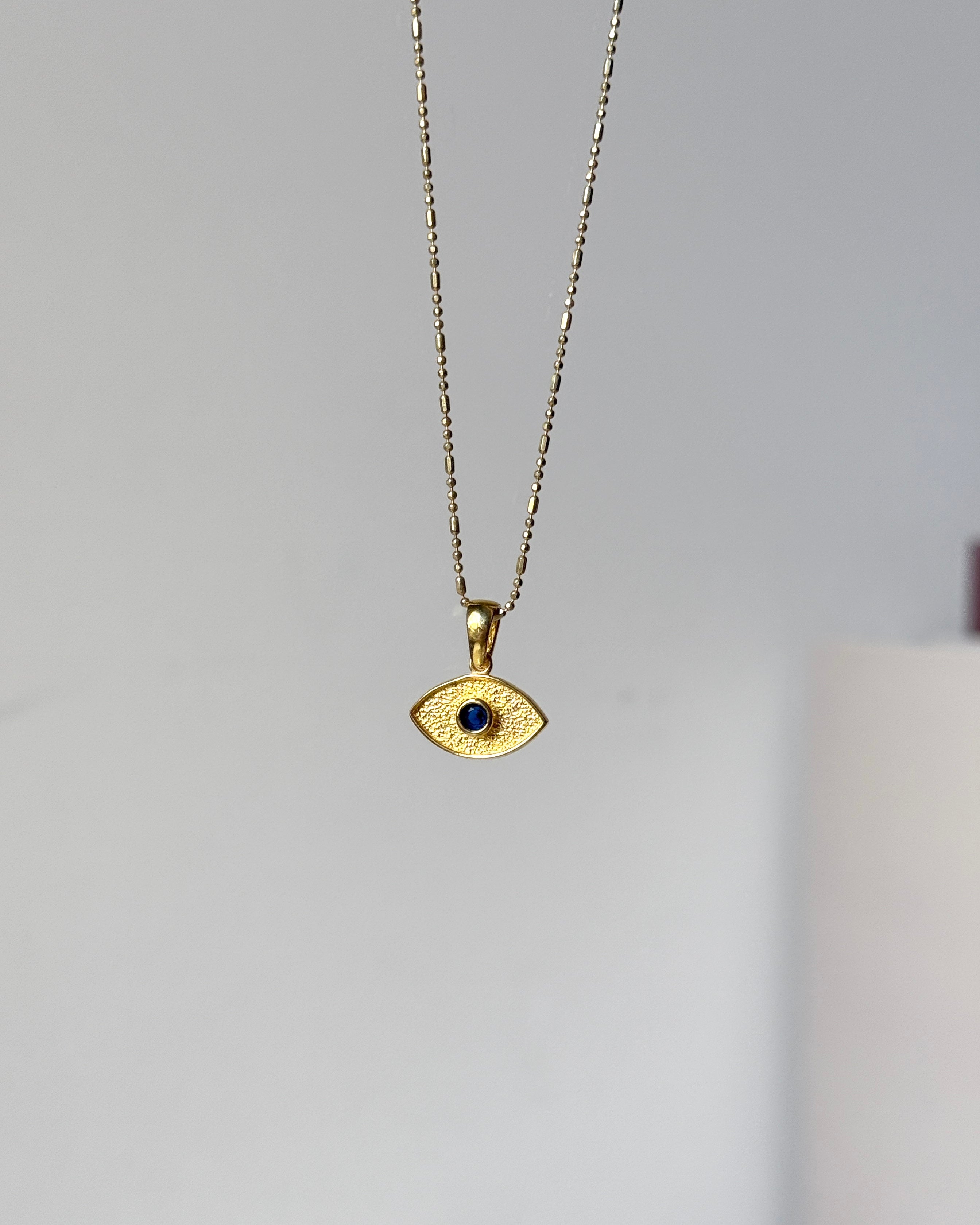 925 Ayar Gümüş | Lacivert Göz Kolye