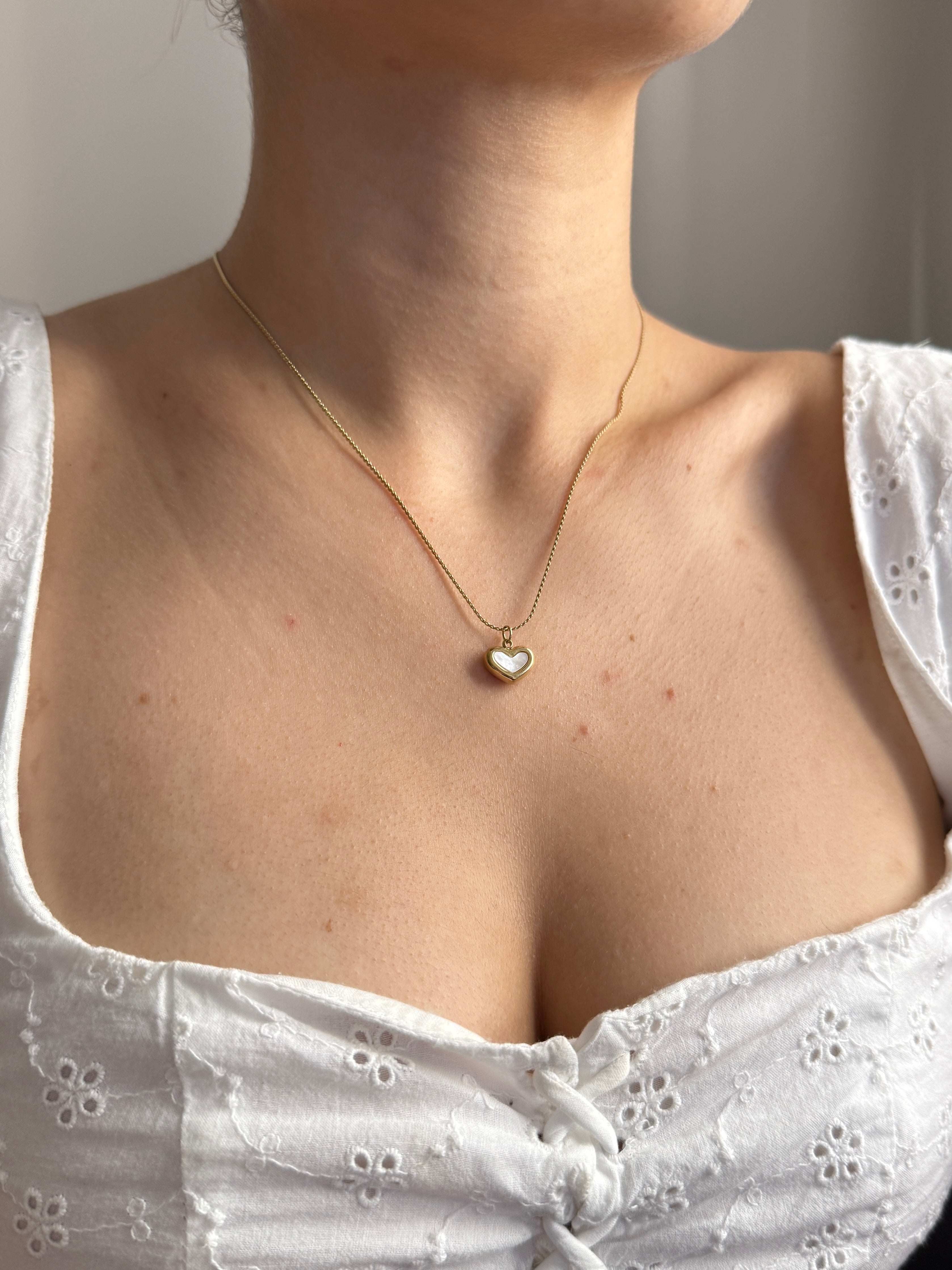 Çelik Mini Kalp Kolye