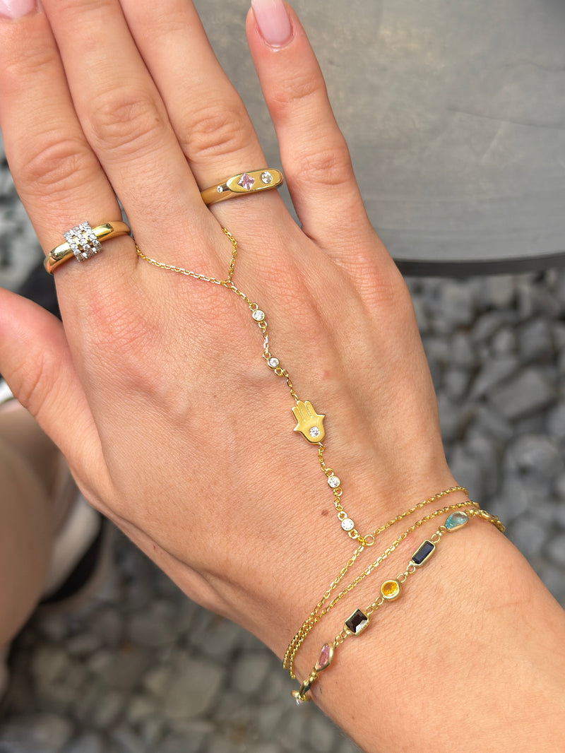 925 | Mini Taş Hamsa Şahmeran