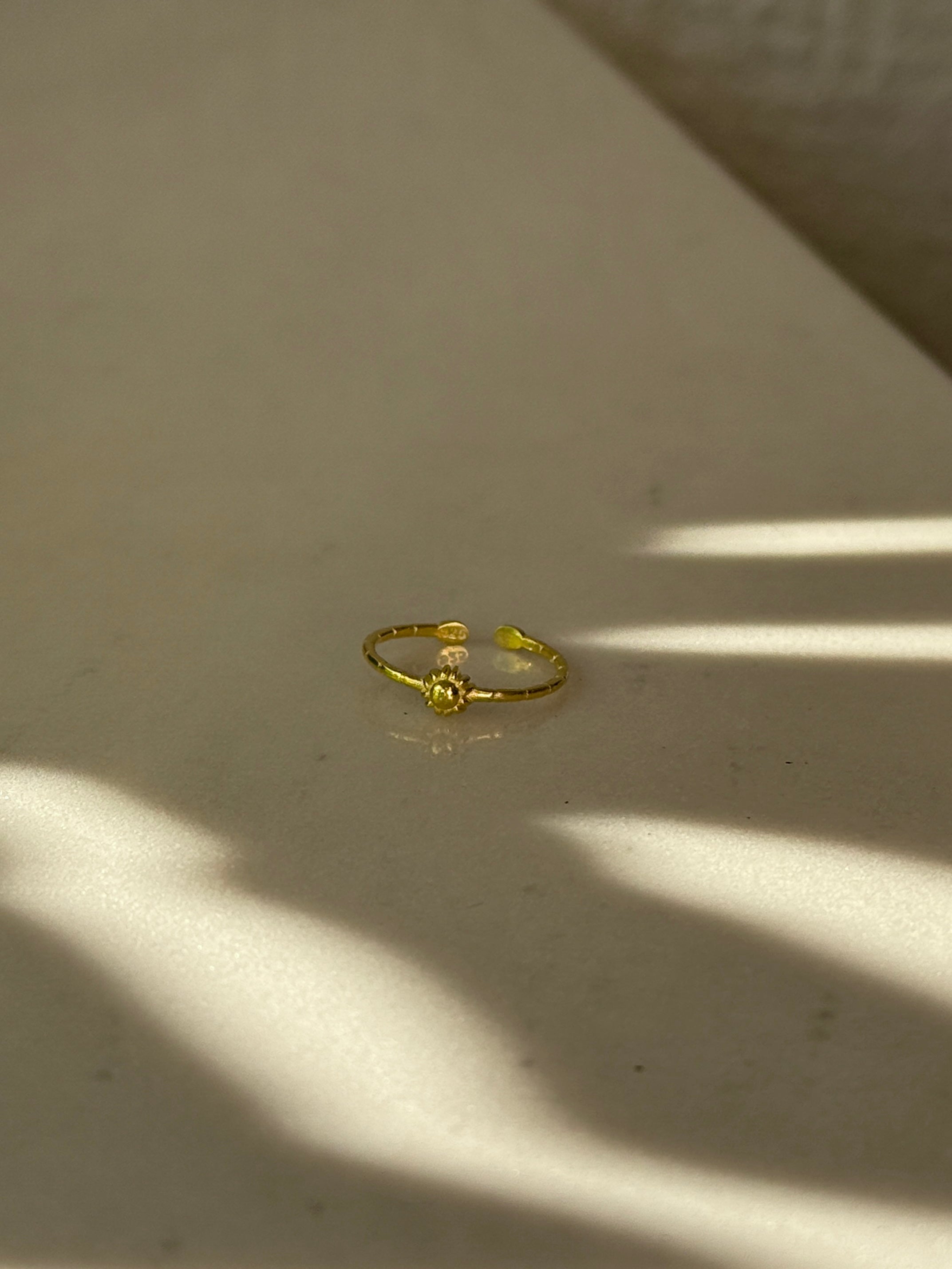 925 Gümüş Mini Güneş Yüzük