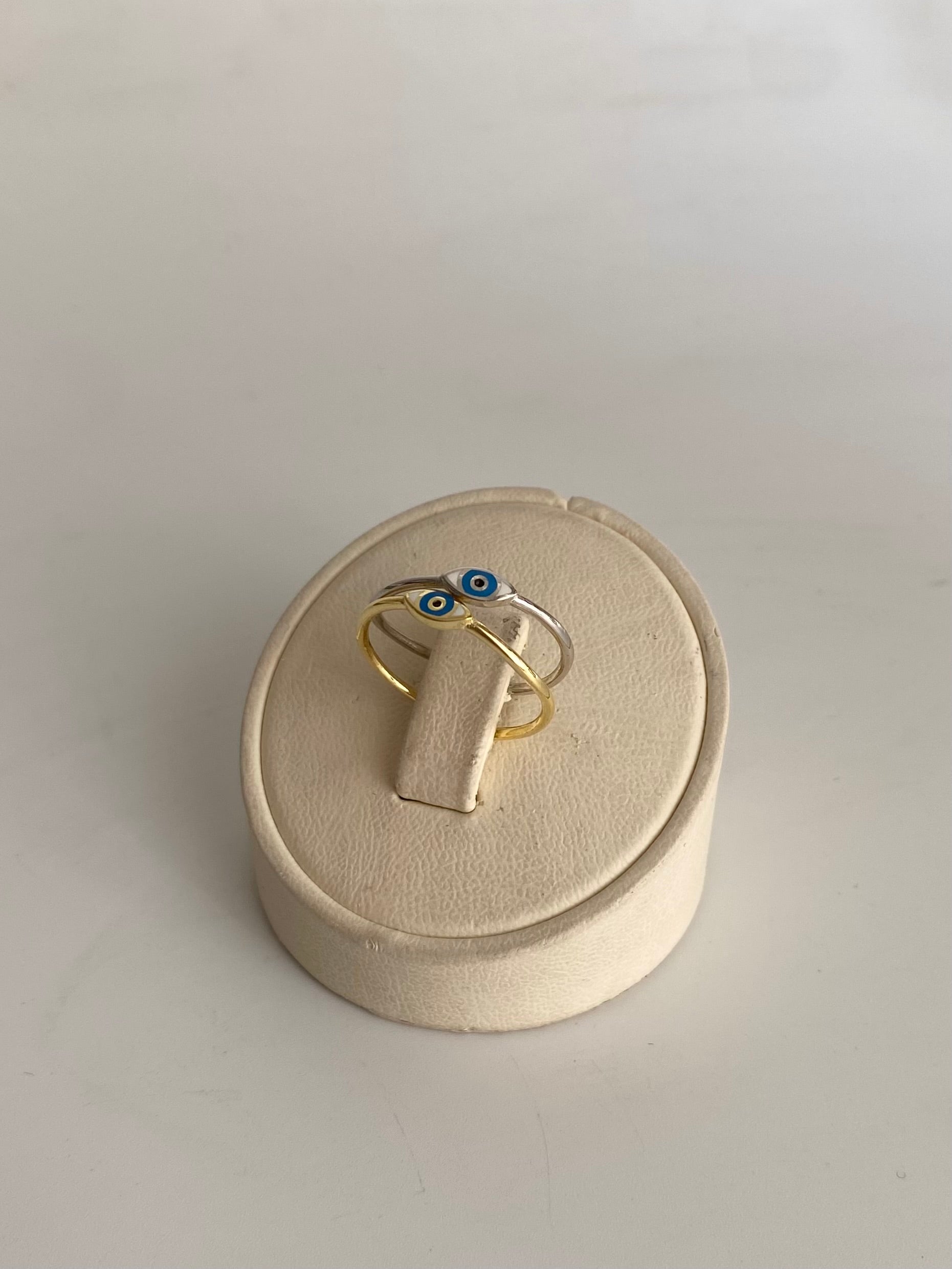 925 Gümüş İnce Mineli Göz Yüzük