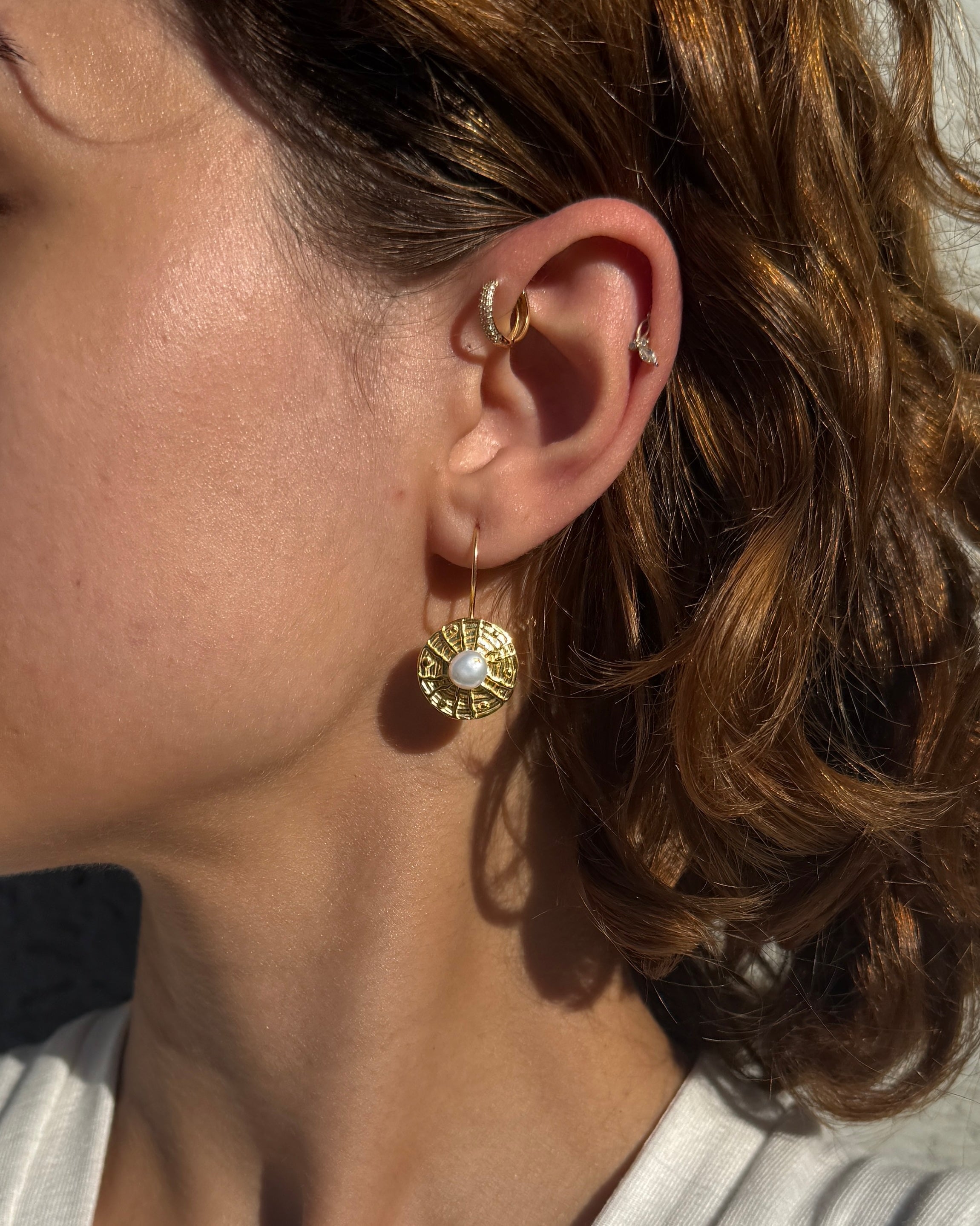 925 | İnci Kafes Küpe