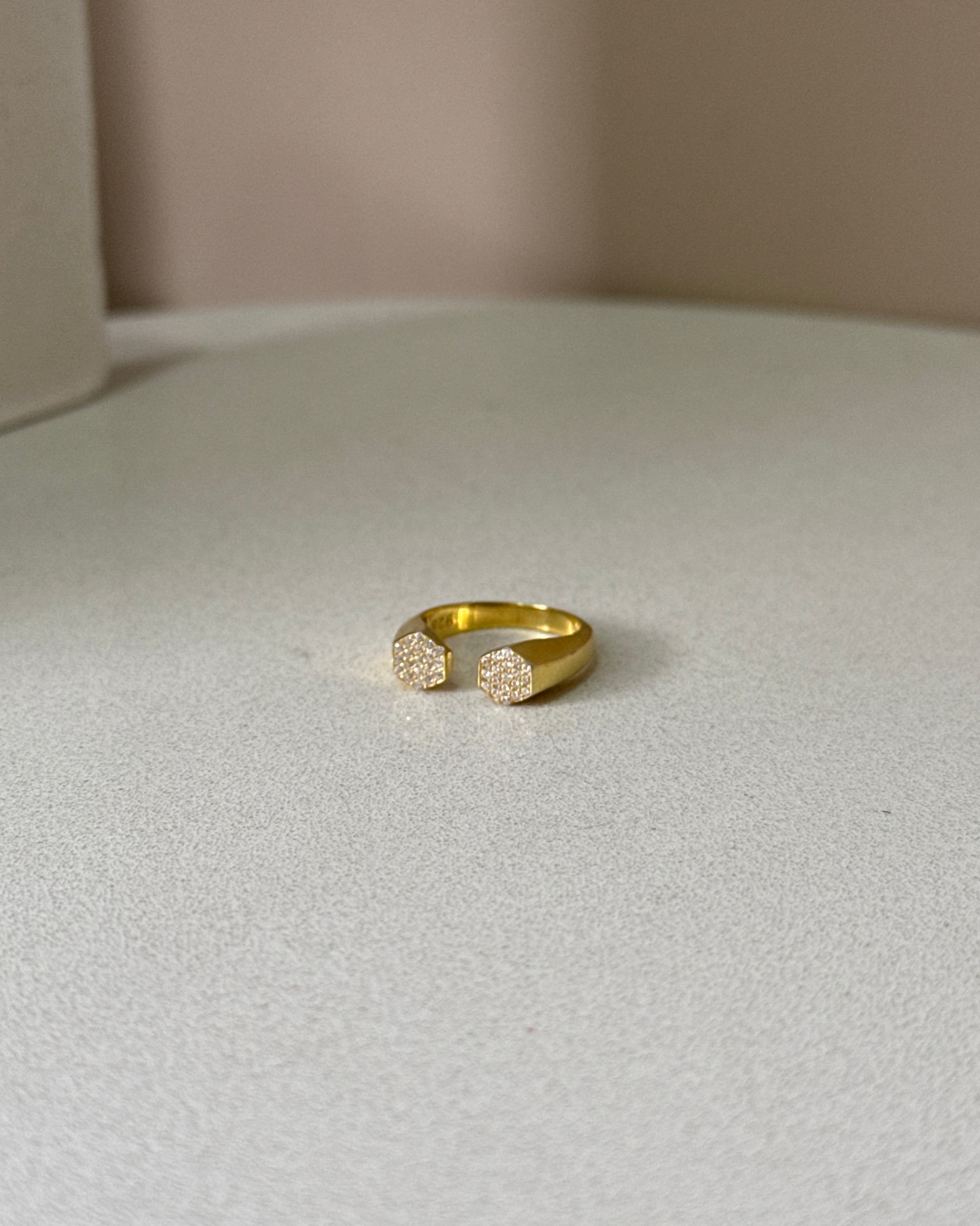 925 | Geometrik Serçe Parmak Yüzüğü