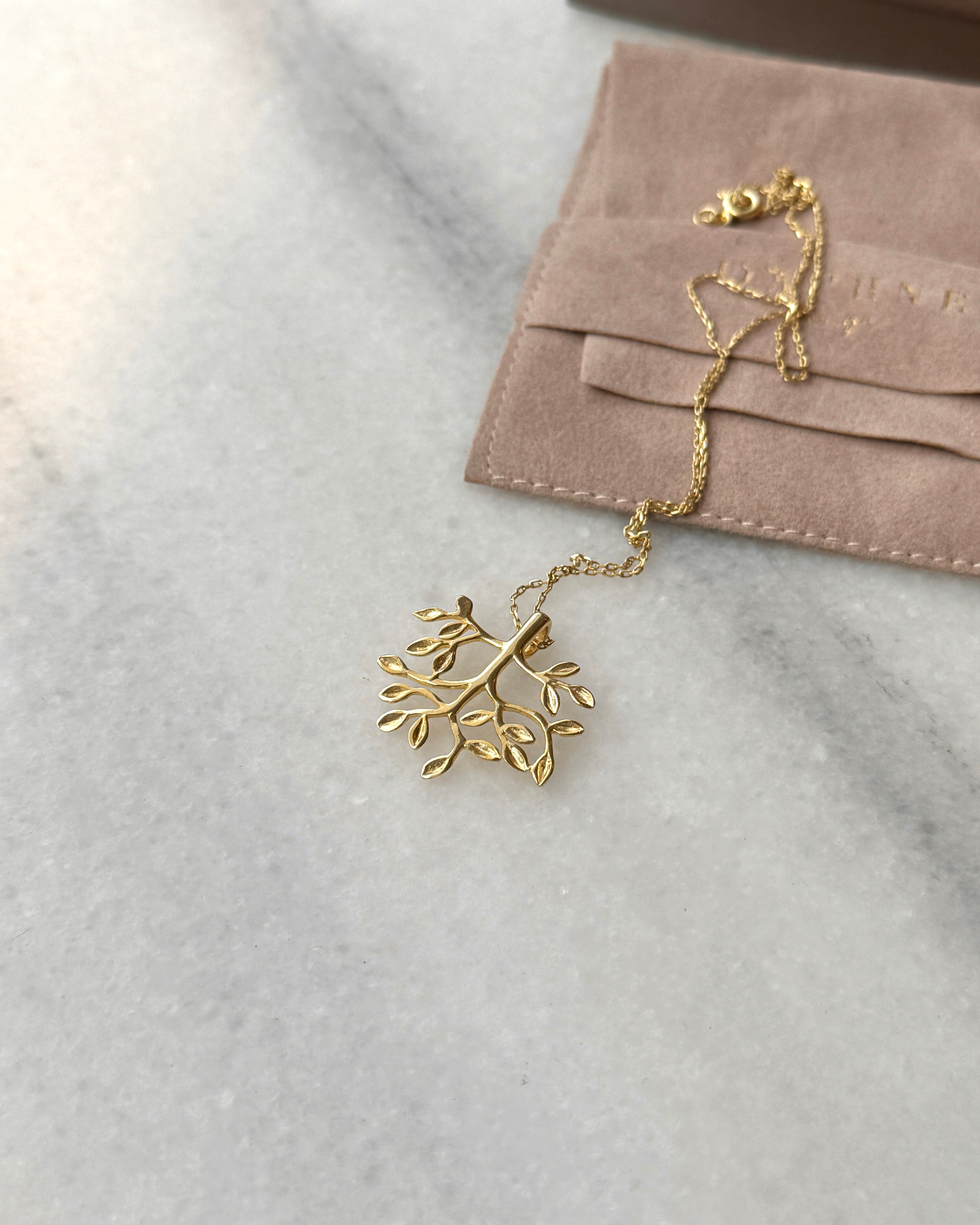 925 | Daphne Yaprağı Kolye