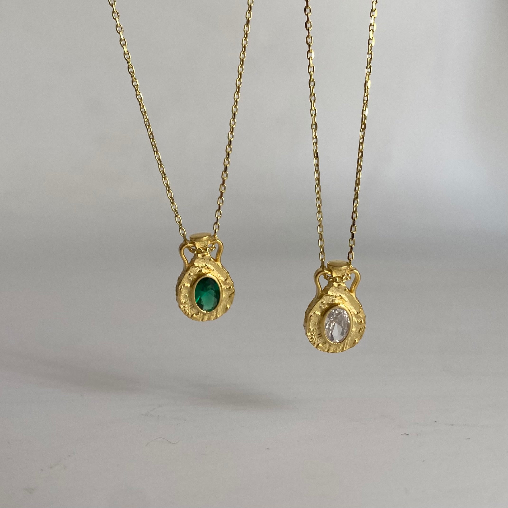 925 Gümüş Antik Testi Kolye