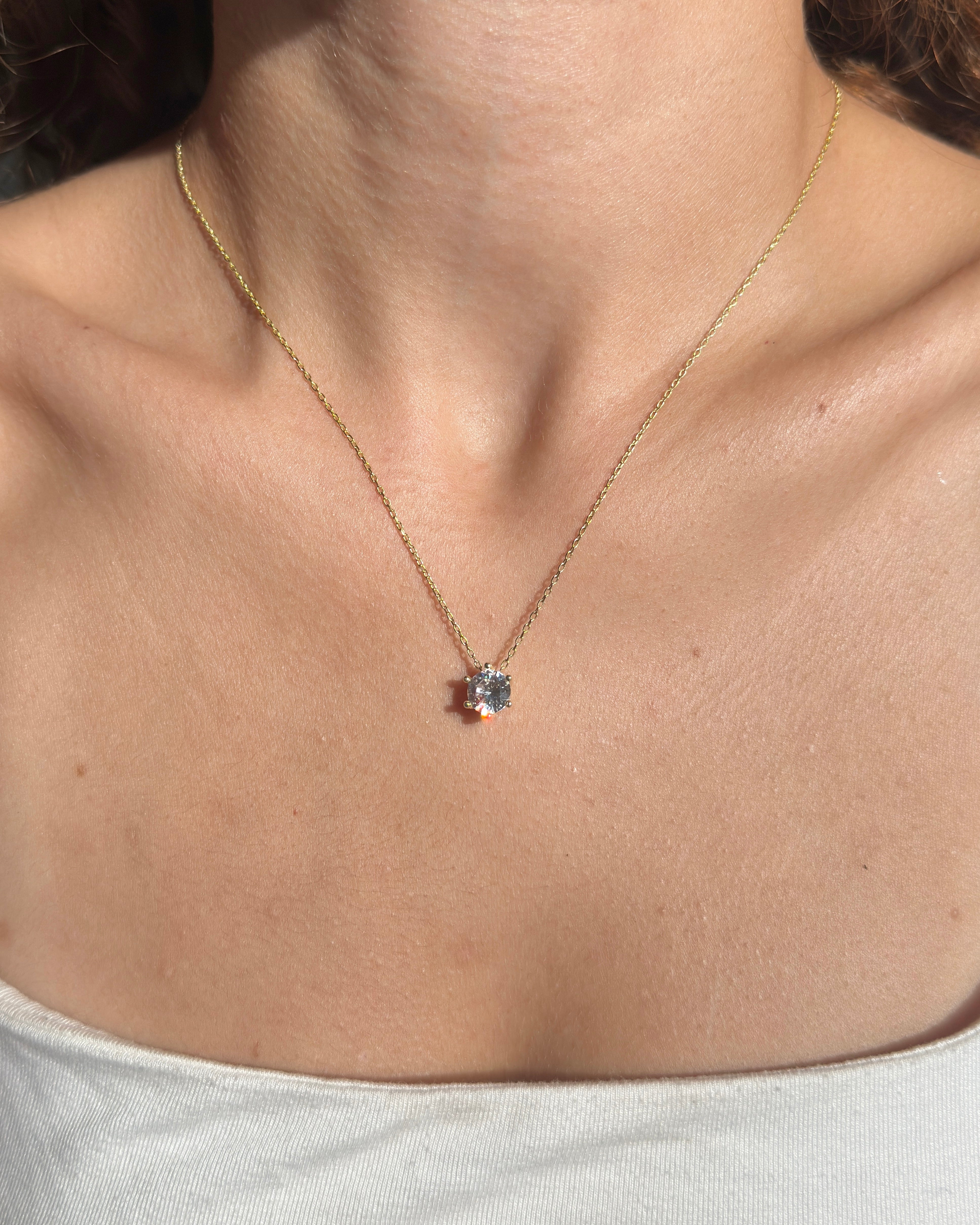 925 | Klasik Tektaş Kolye