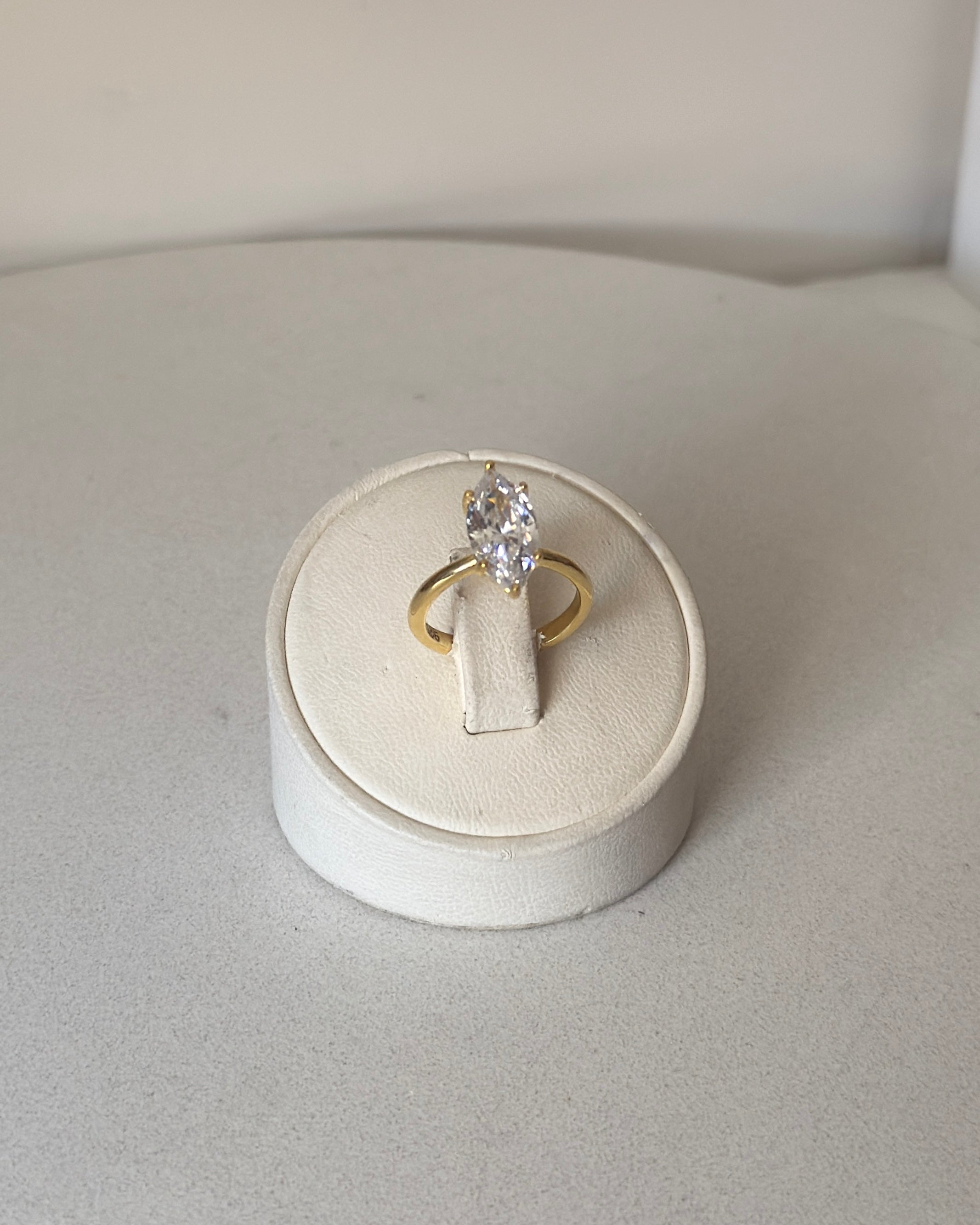 925 | Klasik Markiz Tektaş Yüzük / Ayarlanabilir Ölçü