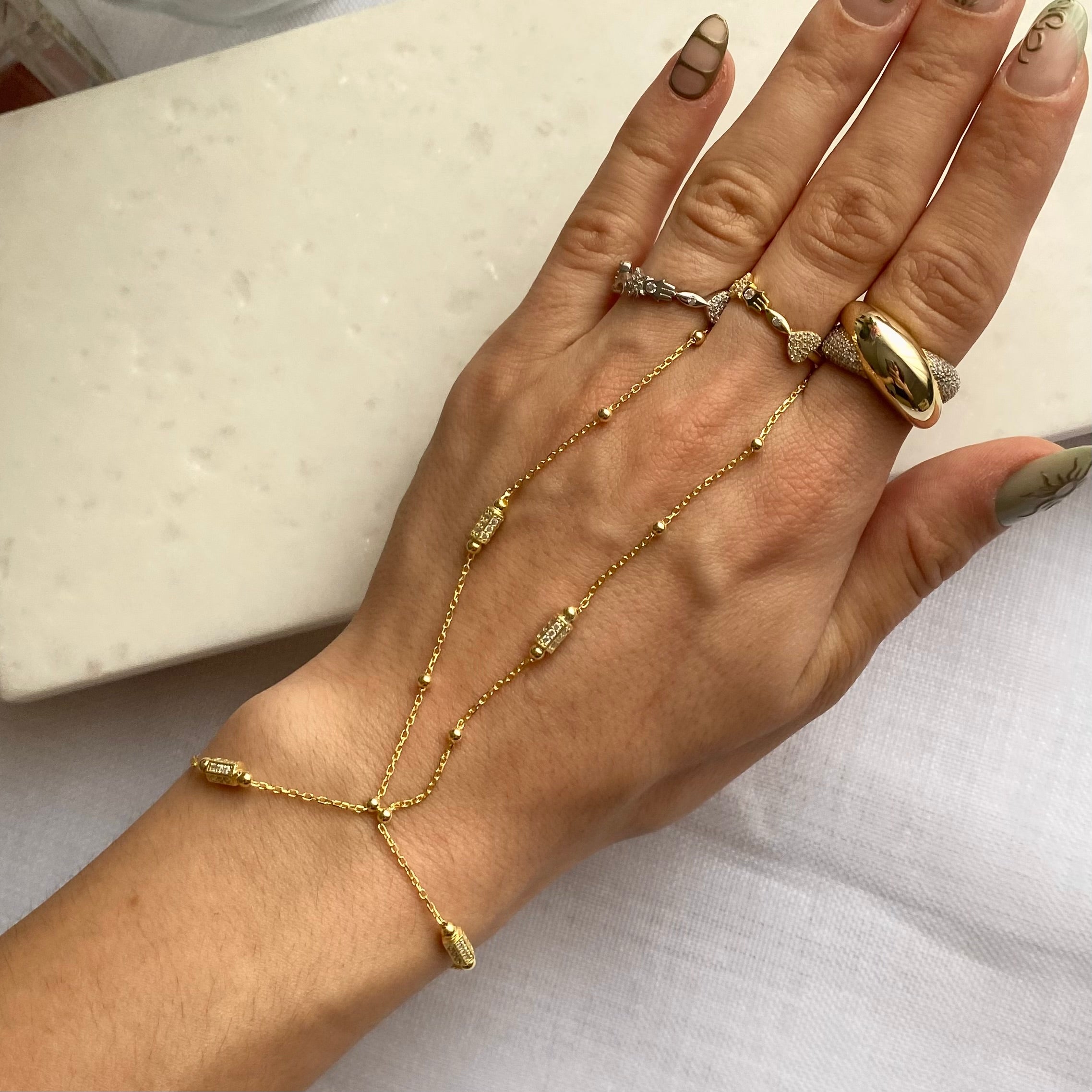 925 Gümüş Taşlı Silindir Detay Şahmeran