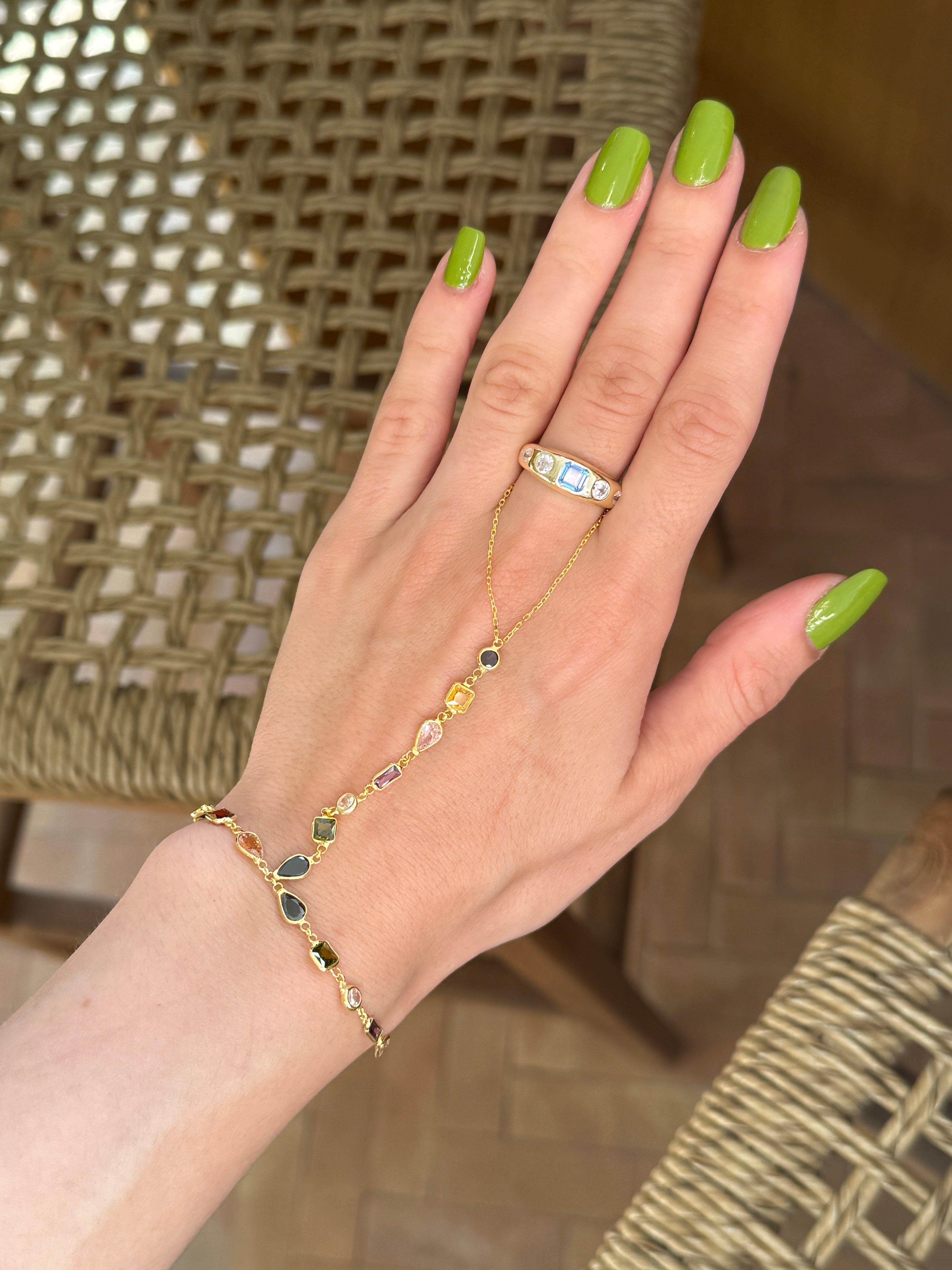 925 Gümüş Mix Renkli Şahmeran