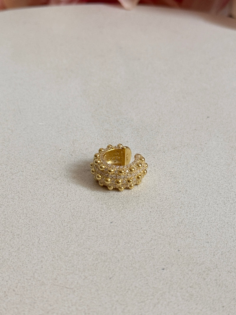 925 Gümüş Taşlı Kalın Earcuff