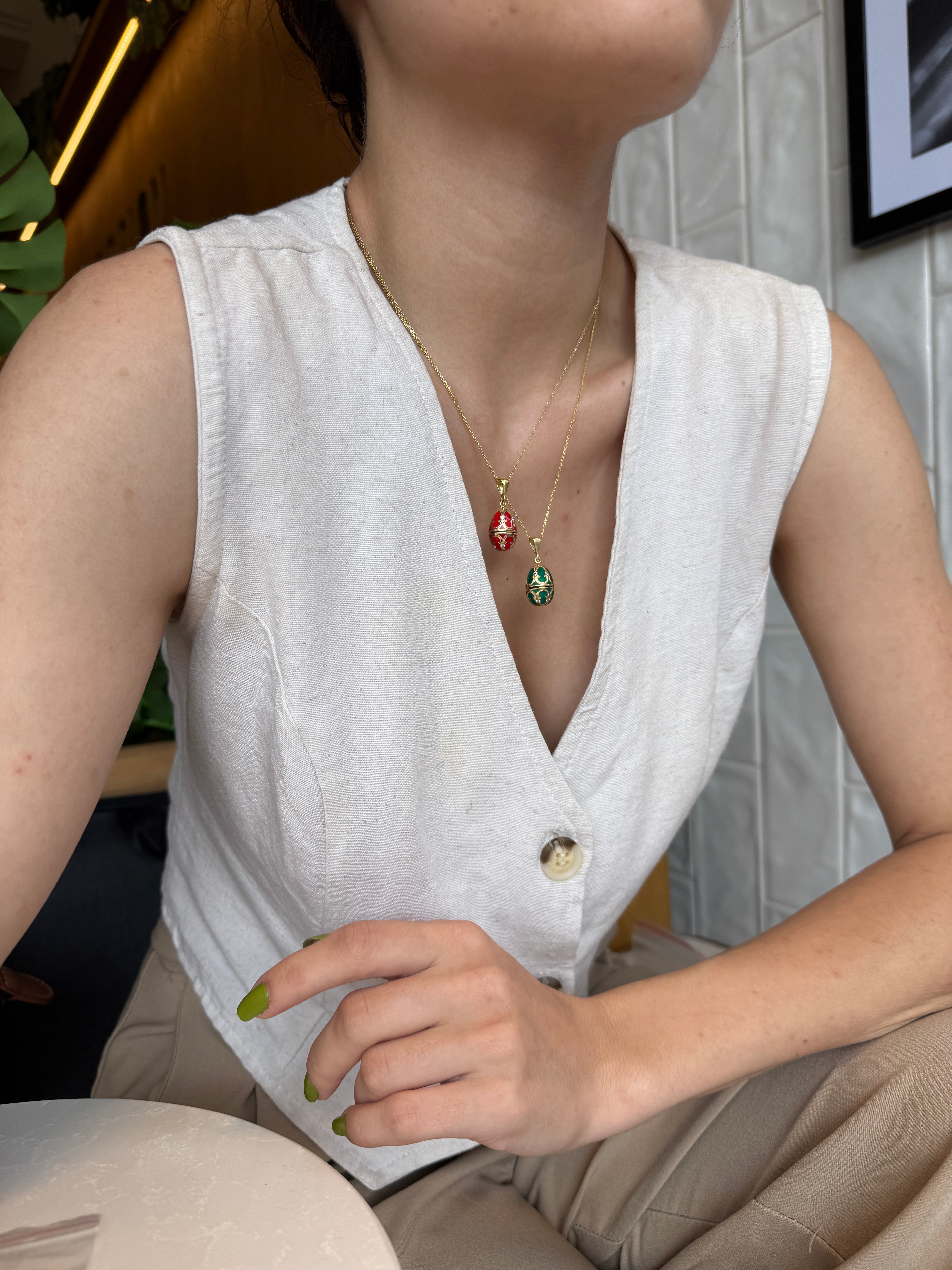 925 Gümüş Limited Şans Yumurtası Kolye