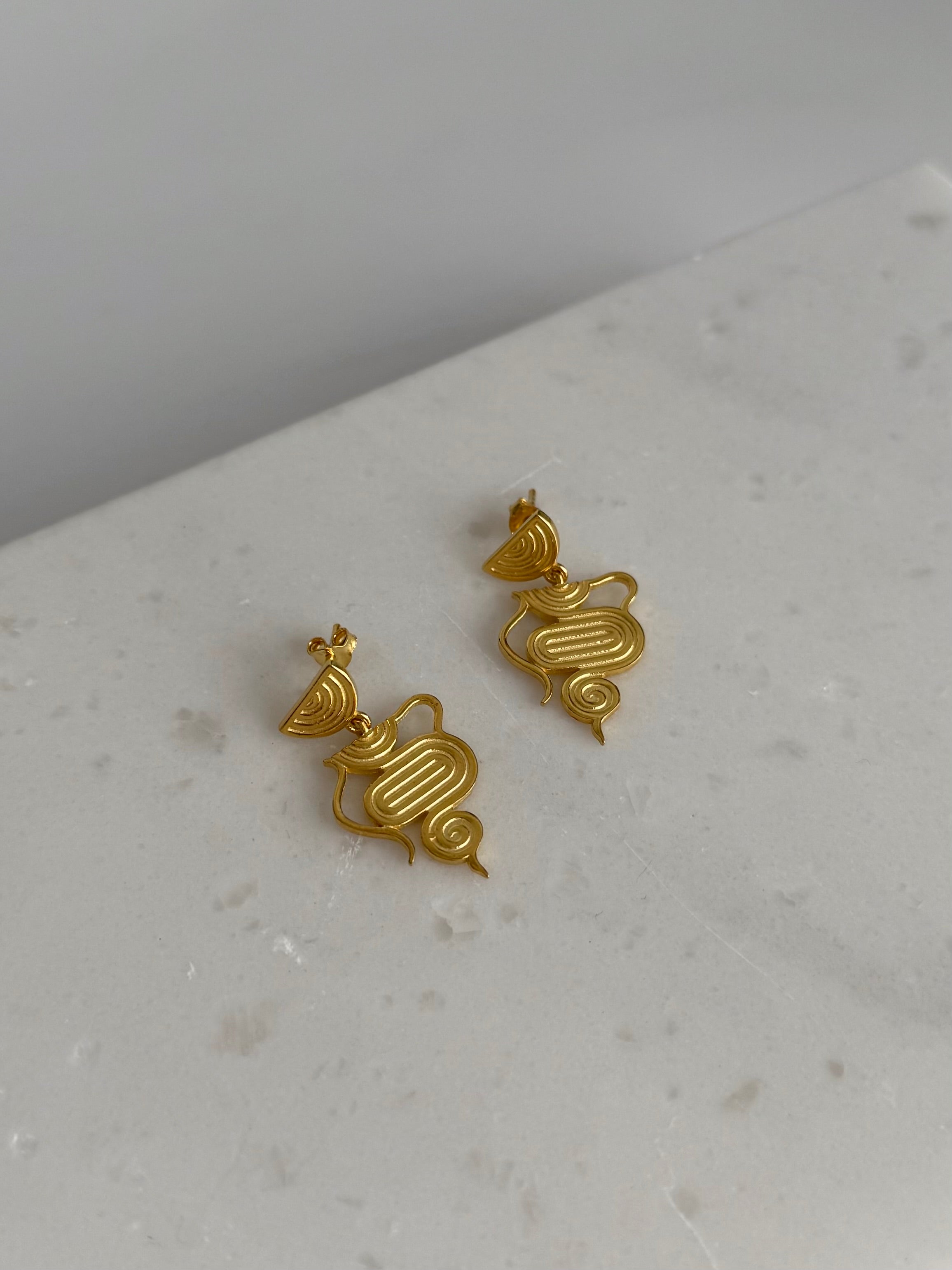 925 Gümüş Helia Küpe