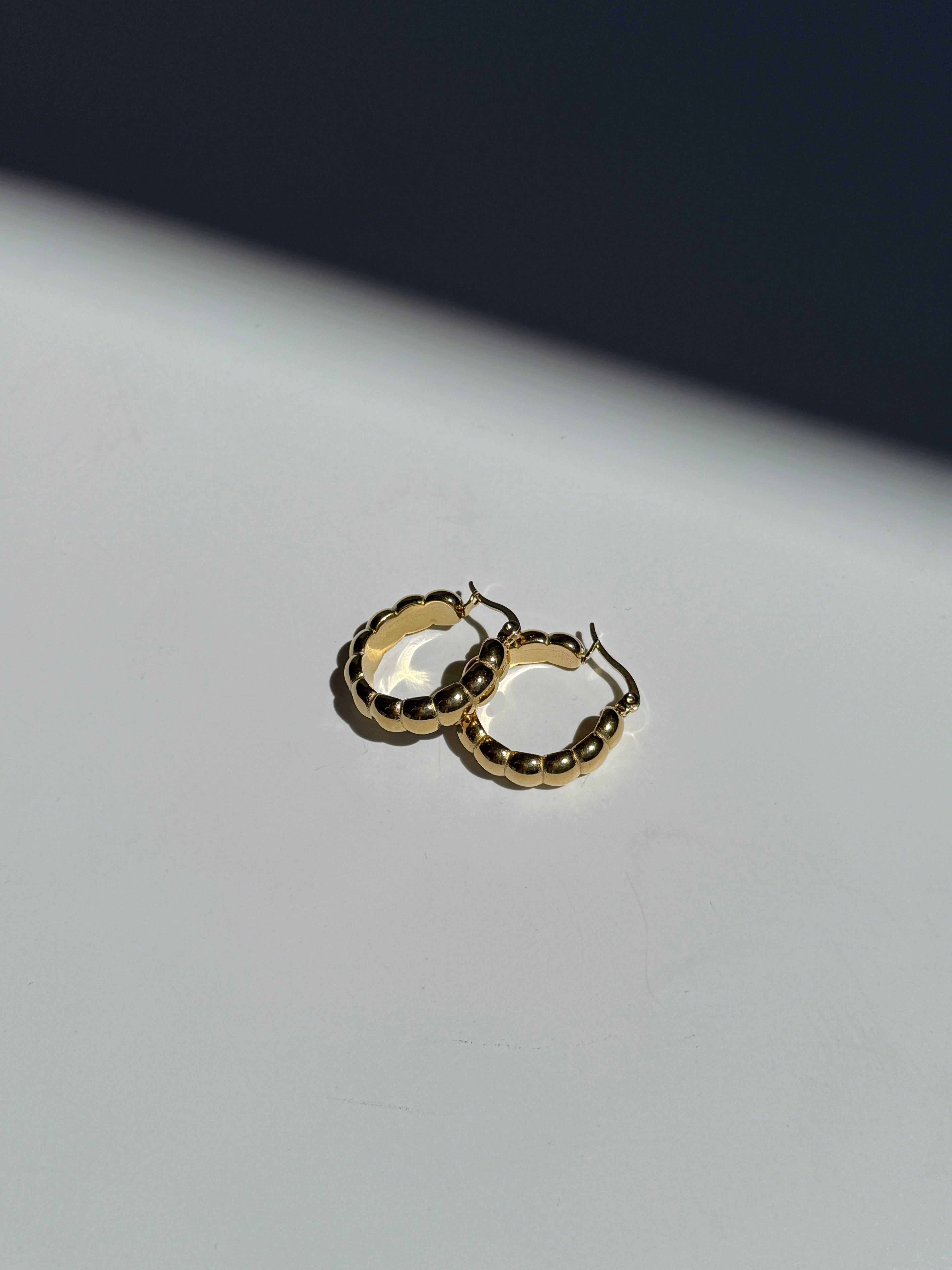 Çelik Bambu Halka Küpe