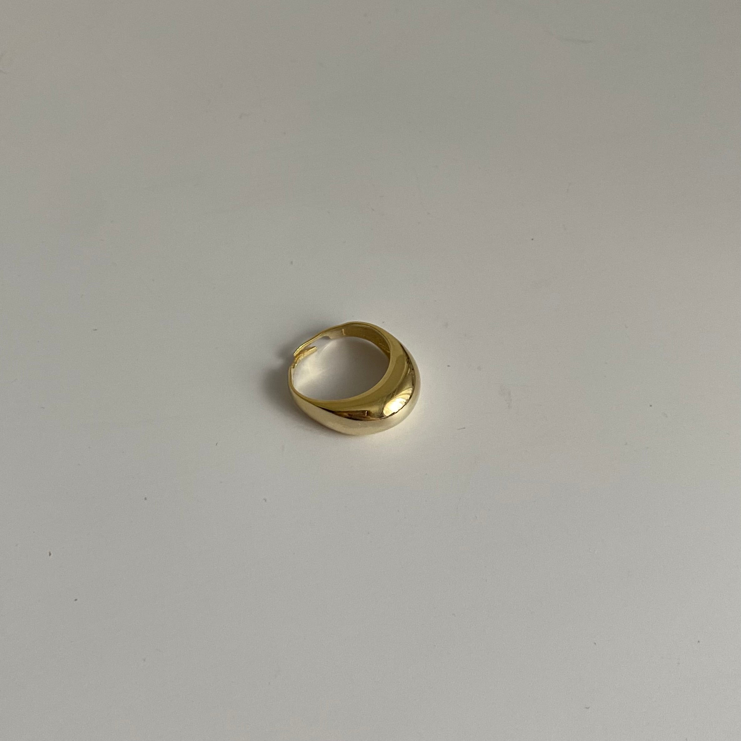 925 Ayar Gümüş Geniş Bombe Yüzük