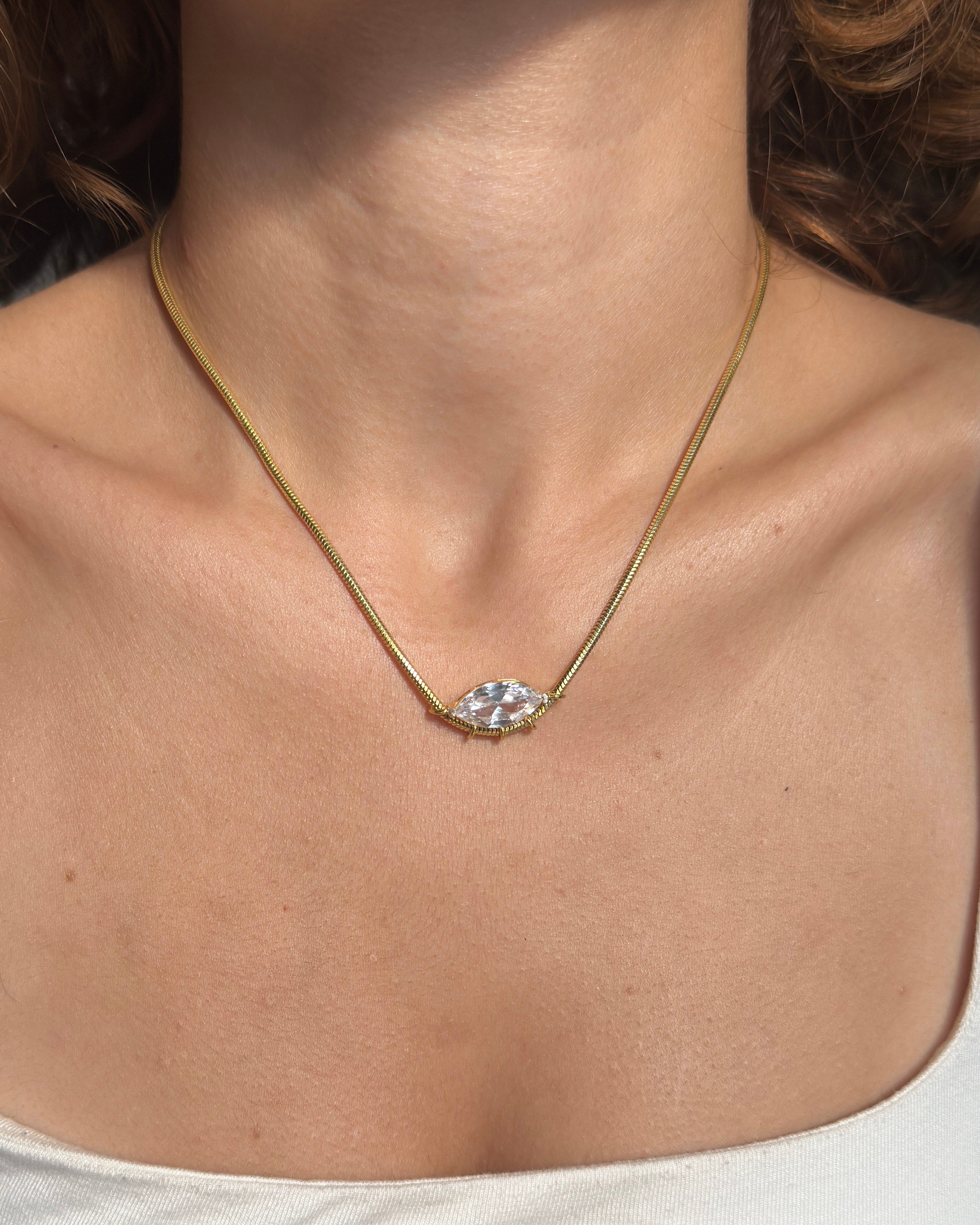 925 | Markiz Işıltı Kolye