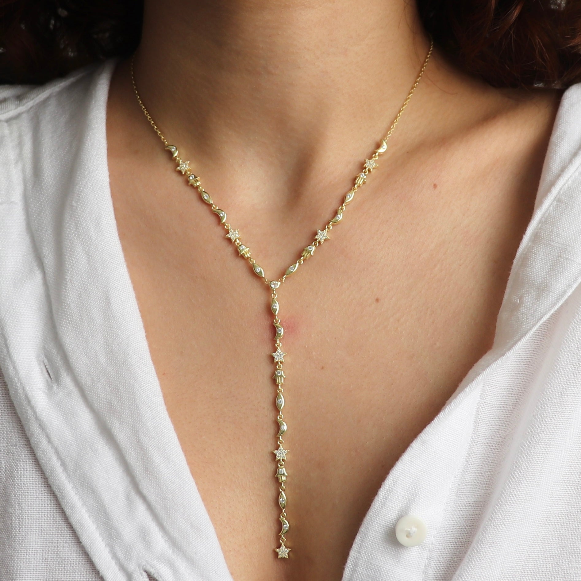 925 Gümüş Nazar Sembol Y Kolye