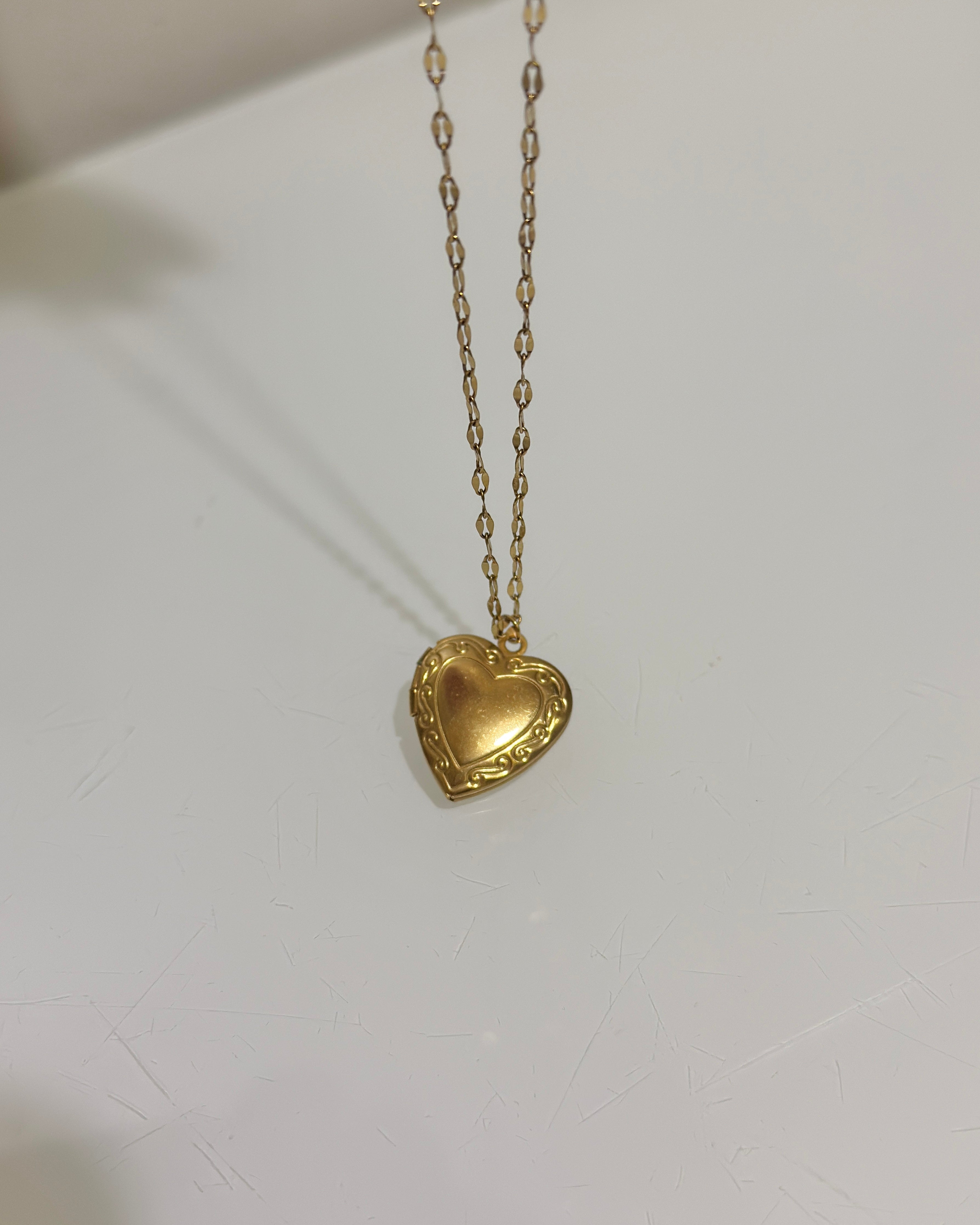 Çelik | Resimli Kalp Anı Kolyesi