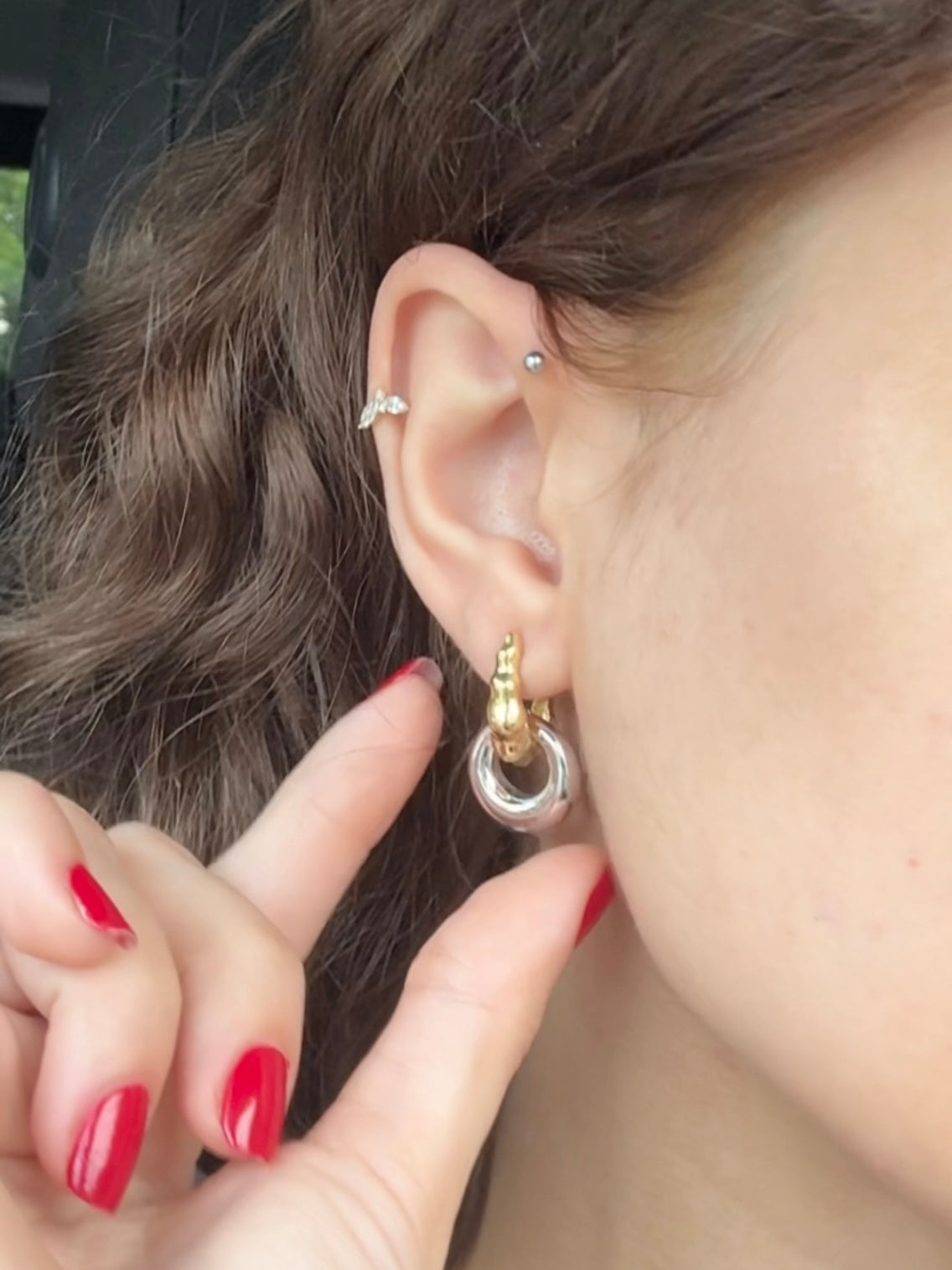 925 Gümüş Leyla Küpe