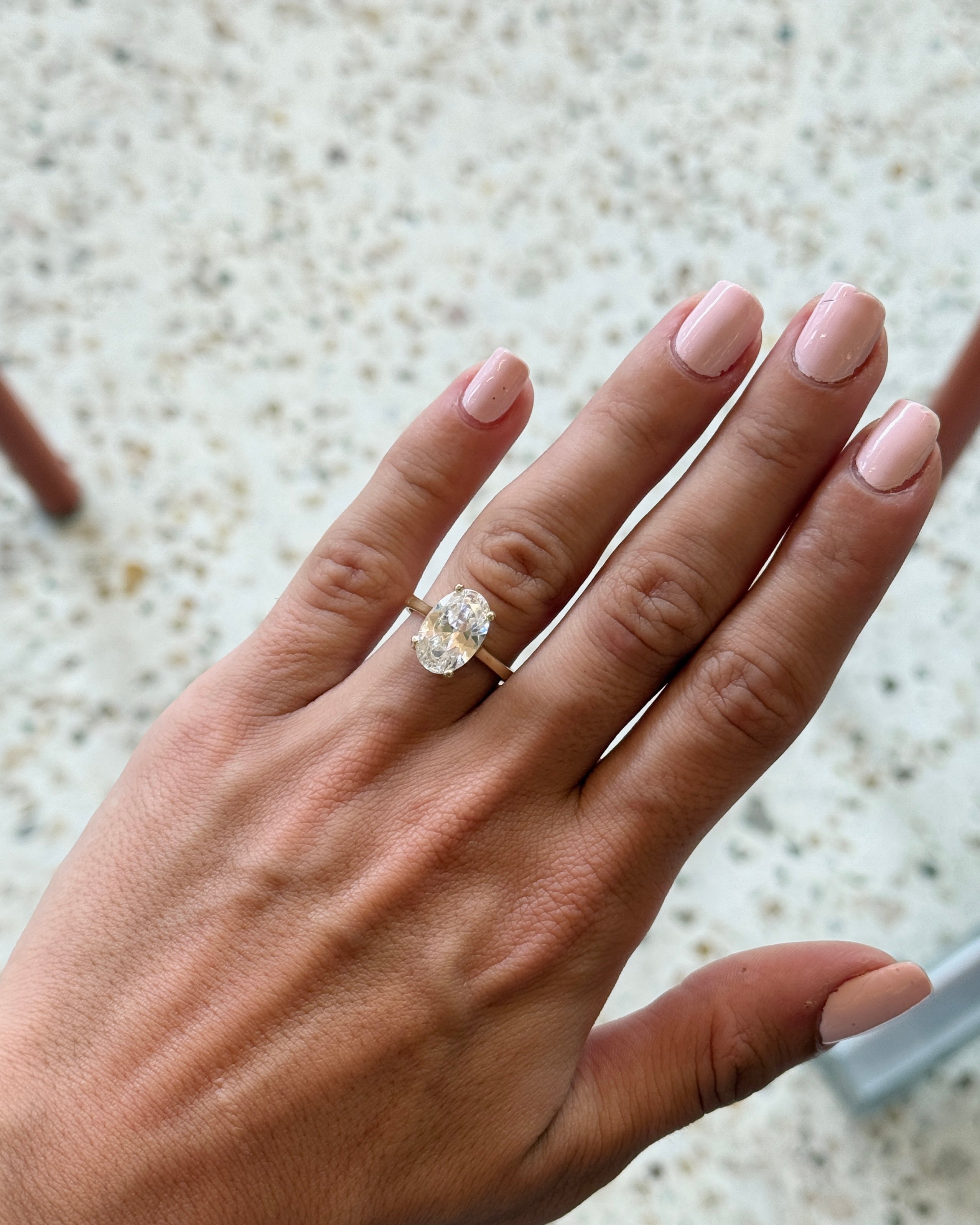 925 | Oval Tektaş Yüzük Ayarlanabilir