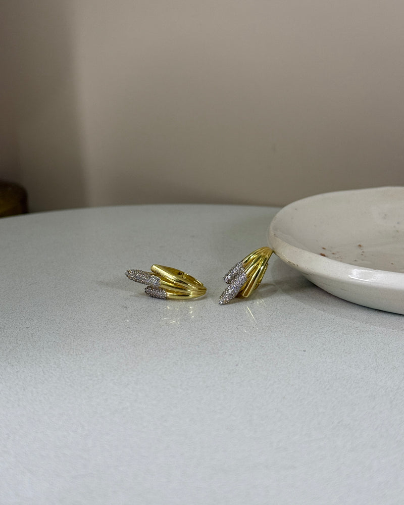 925 | Mix Üçgen Retro Küpe