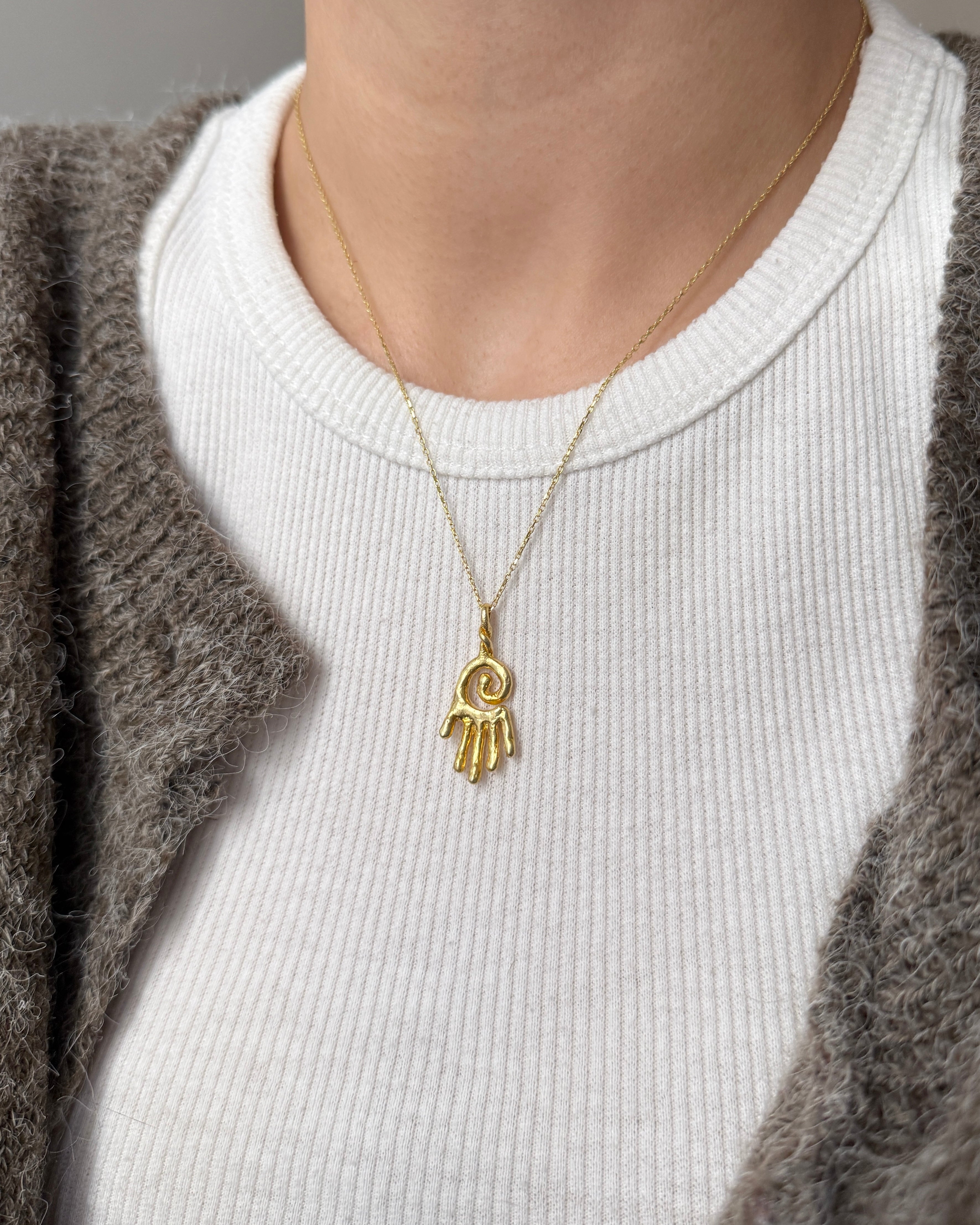 Pirinç | Döngü El Kolye