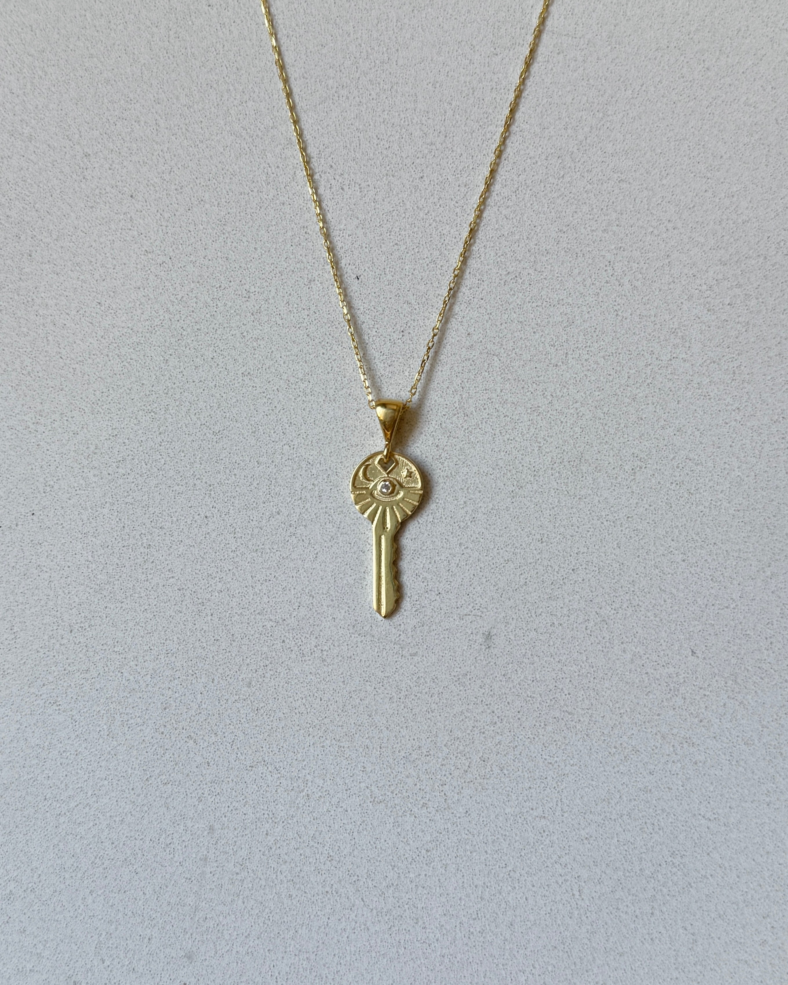 925 | Motifli Anahtar Kolye