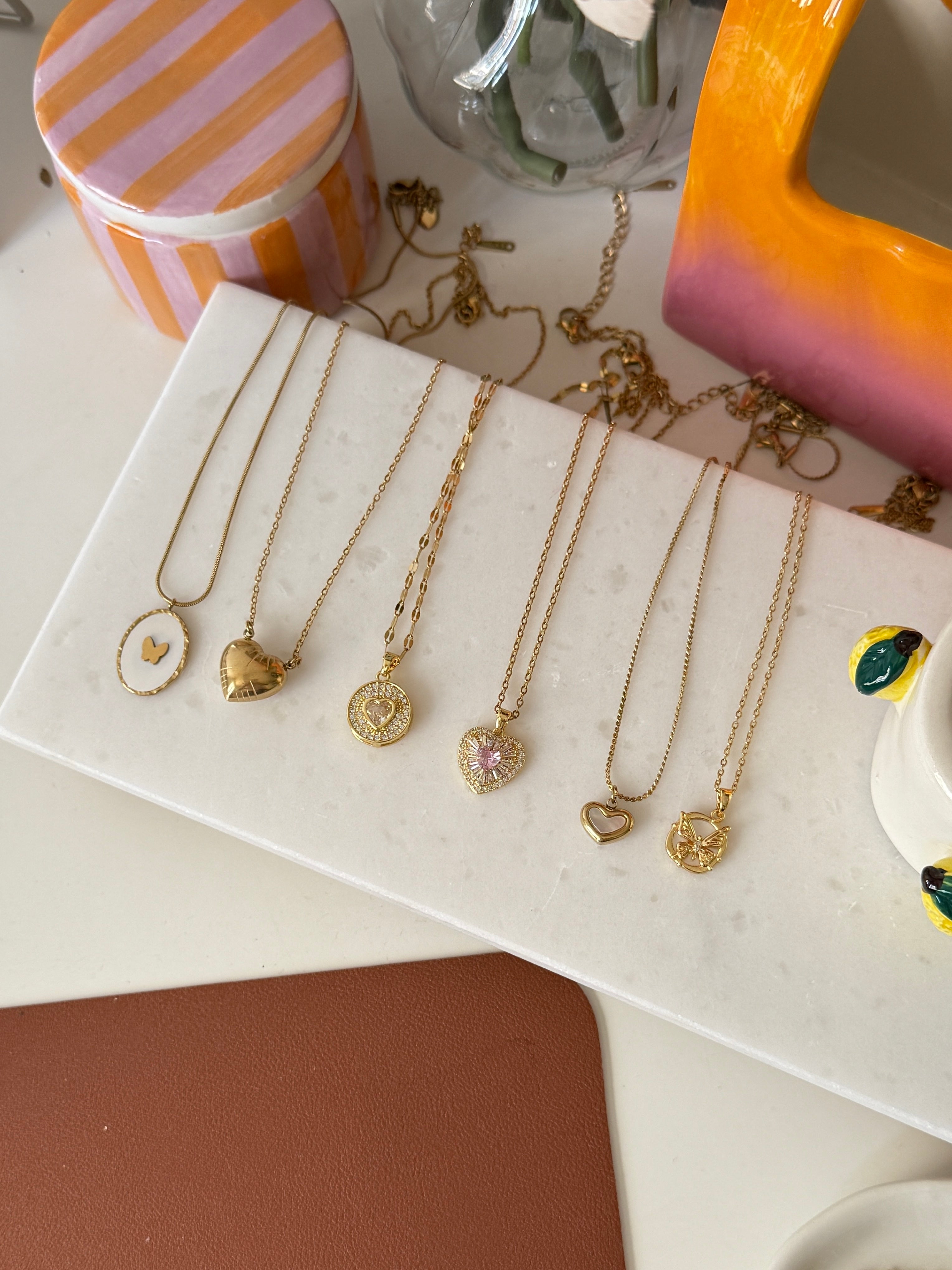 Çelik Mini Kalp Kolye