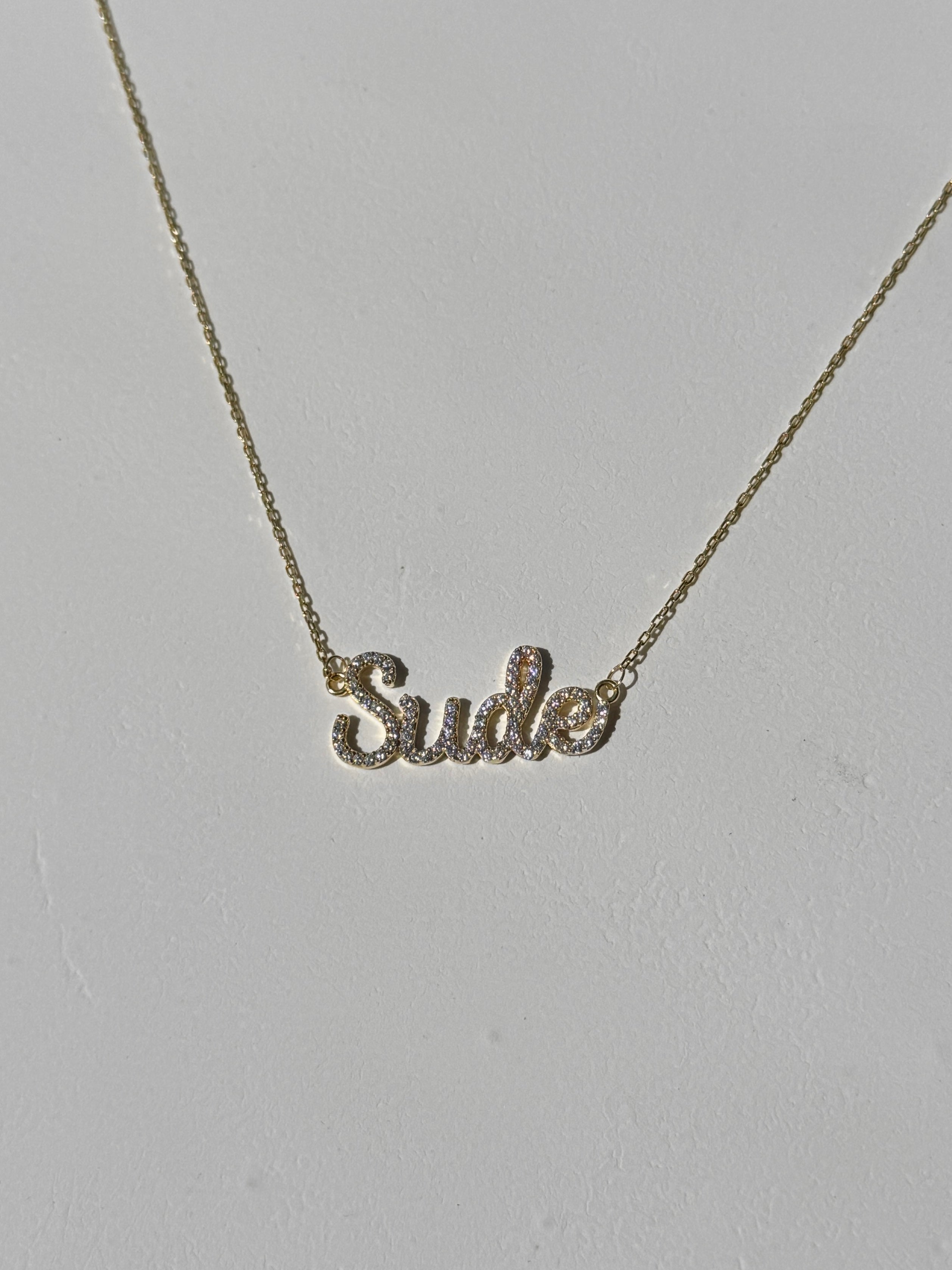 925 | Taşlı İsim Kolye / İstedini Yazdır