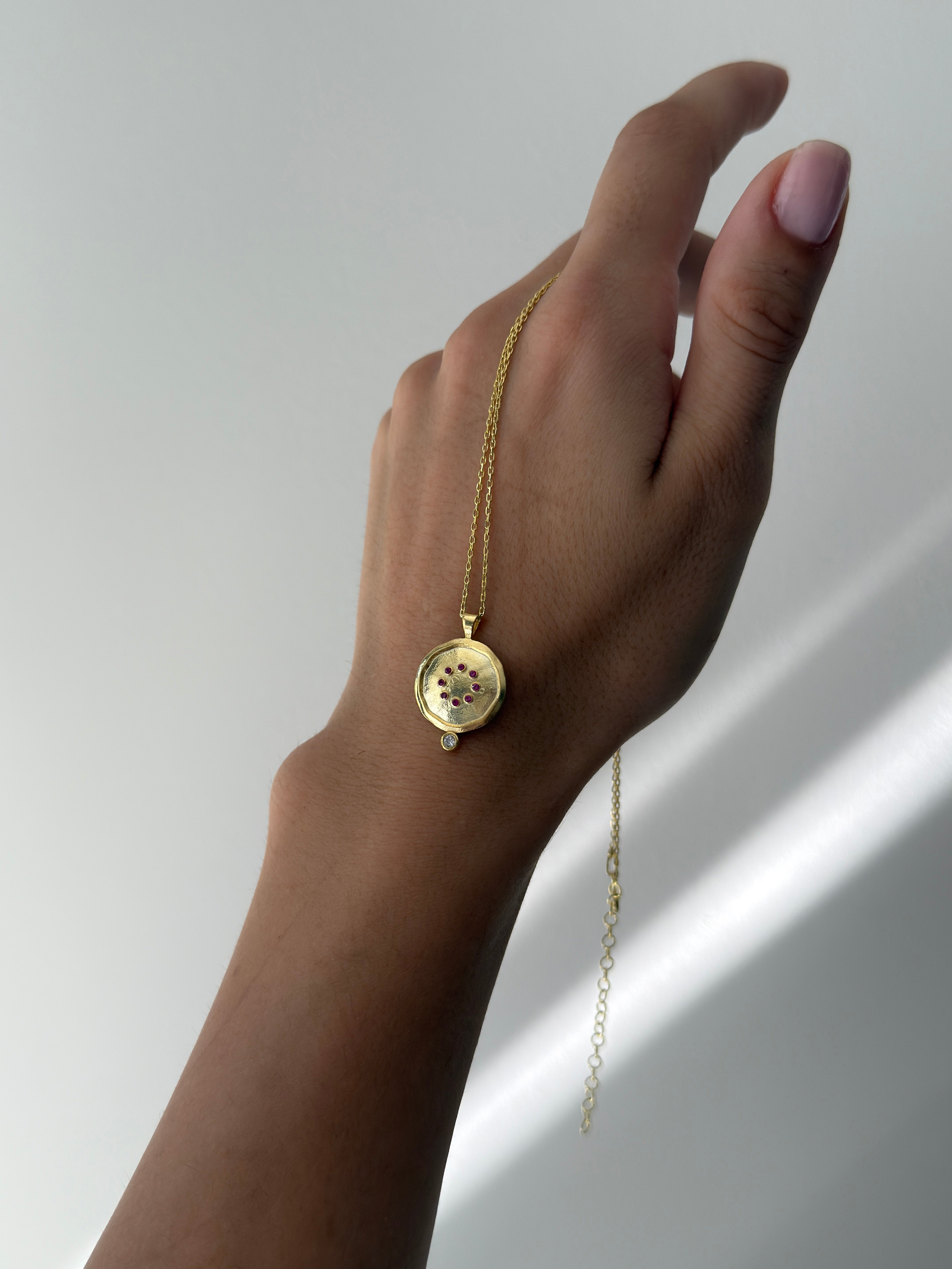 925 | Taşlı Nar Kolye