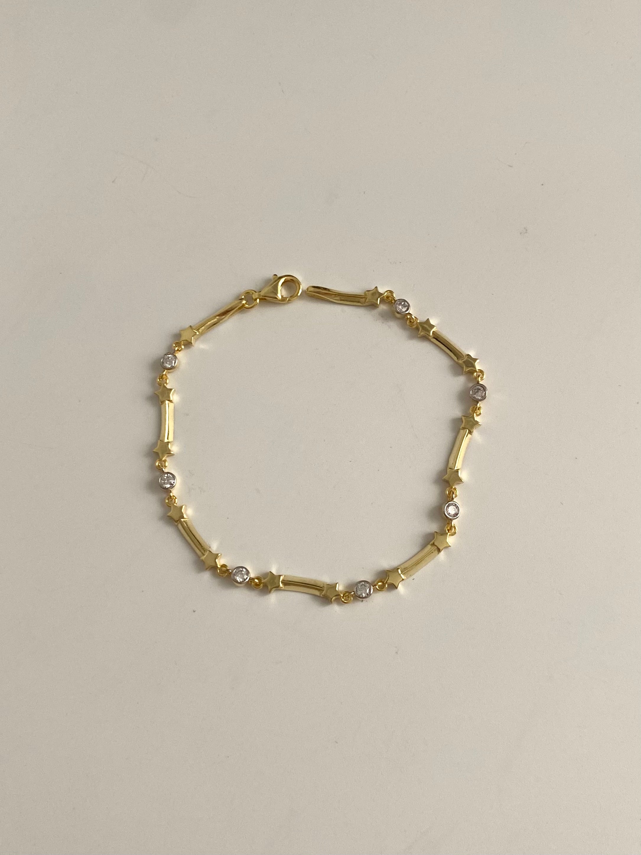 925 Gümüş Yıldız Kemik Bileklik