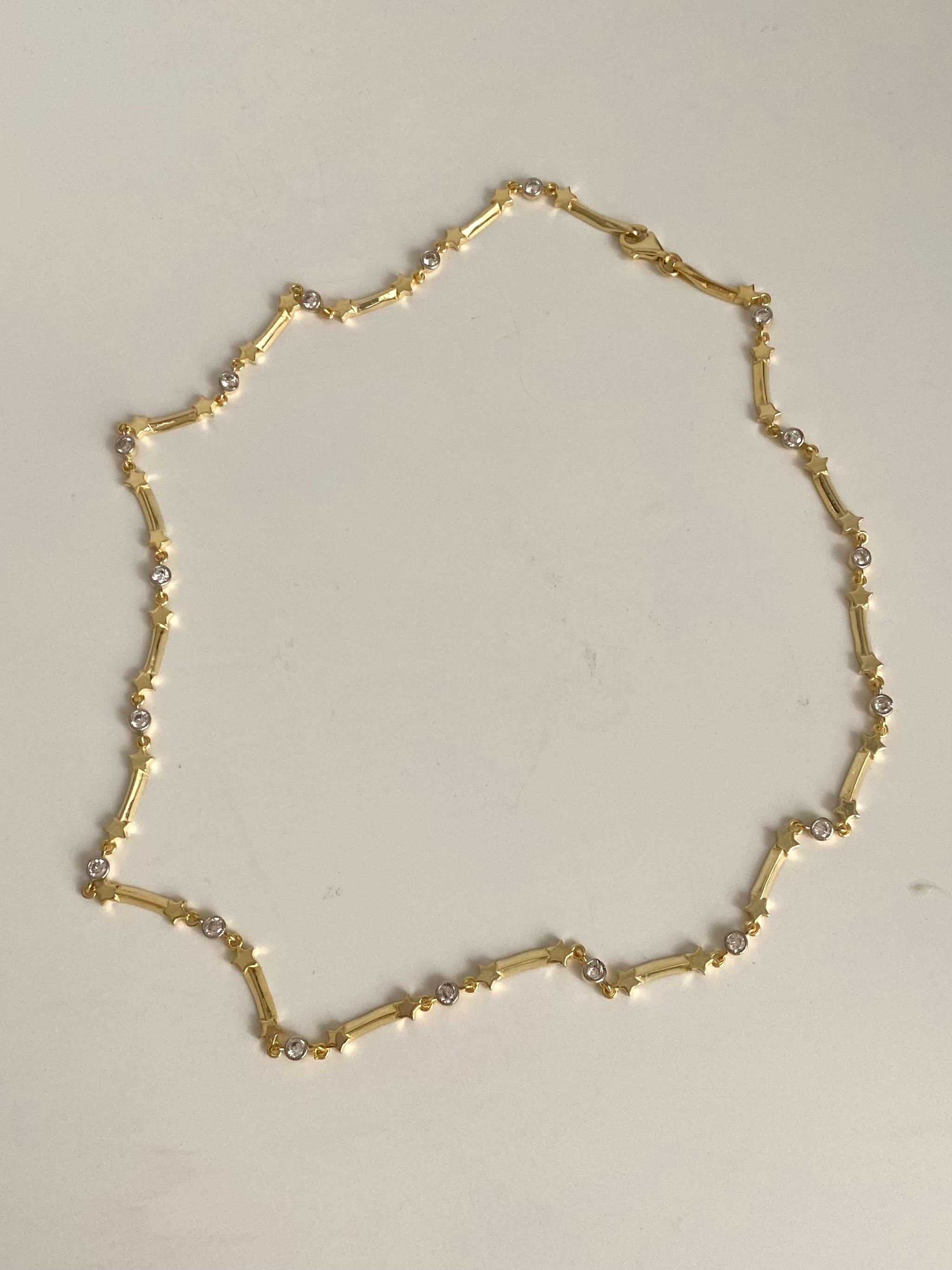 925 Gümüş Yıldız Çubuk Kolye