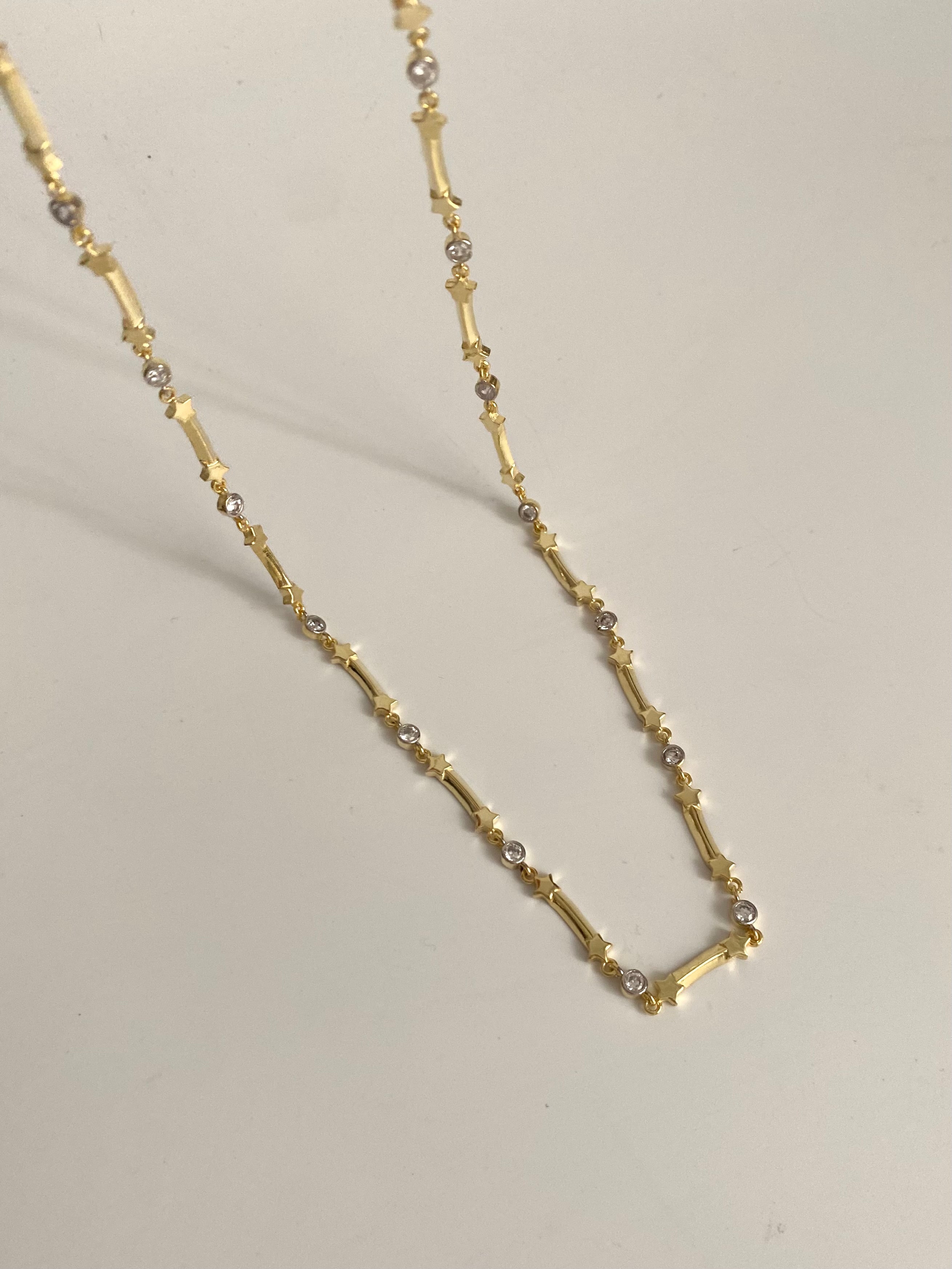 925 Gümüş Yıldız Çubuk Kolye