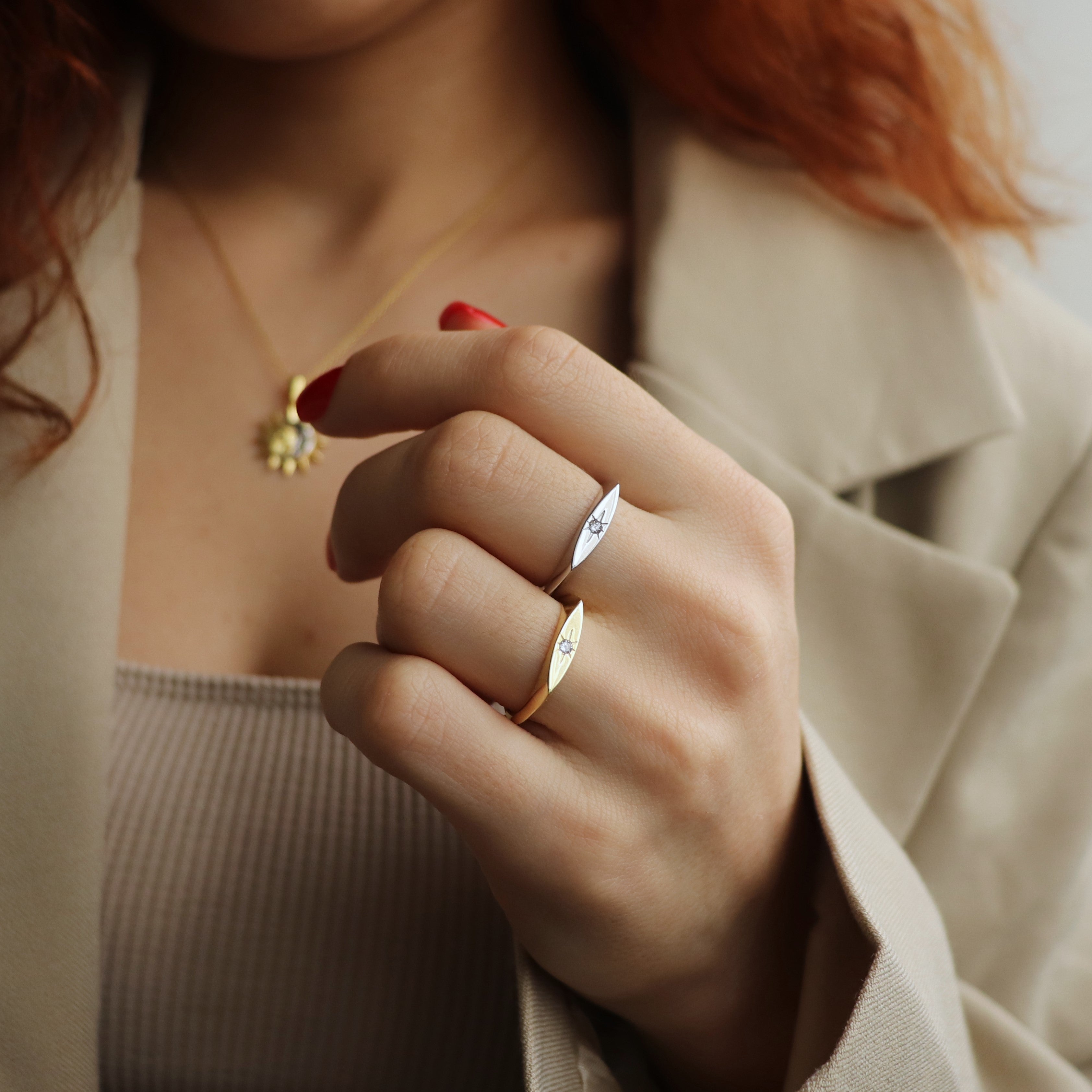 925 Ayar Gümüş | Kuzey Yıldız Yüzük