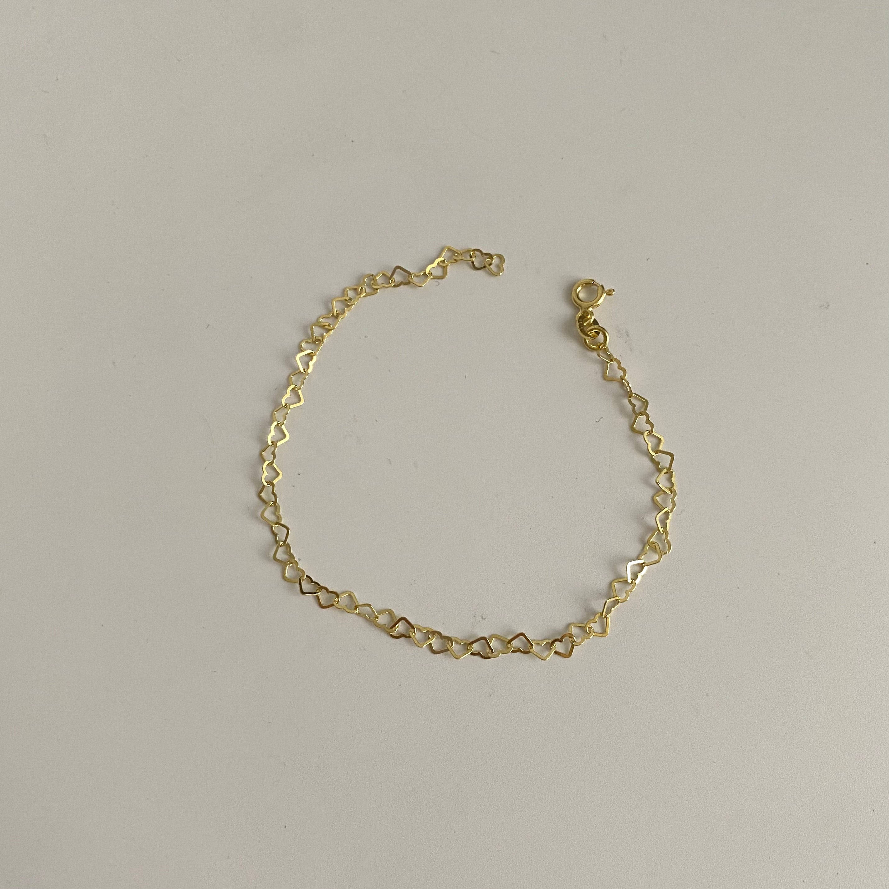 925 Gümüş Kalp Zincir Bileklik