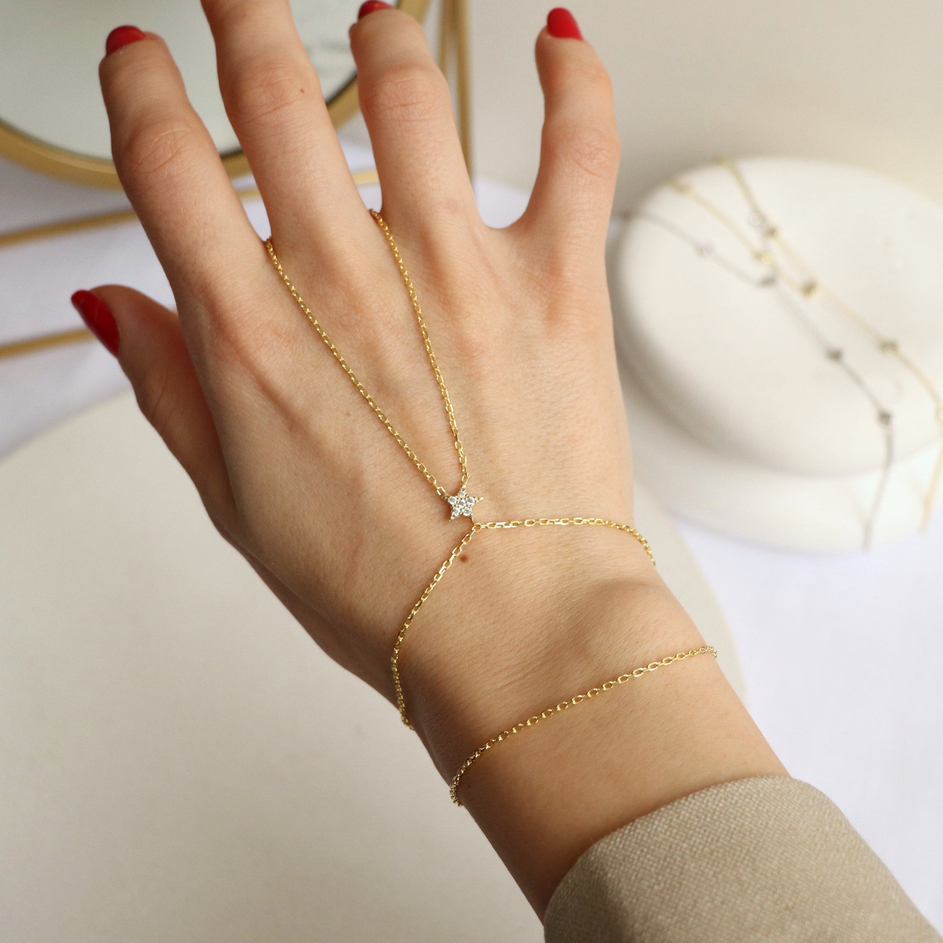 925 Ayar Gümüş | Taşlı Yıldız Şahmeran