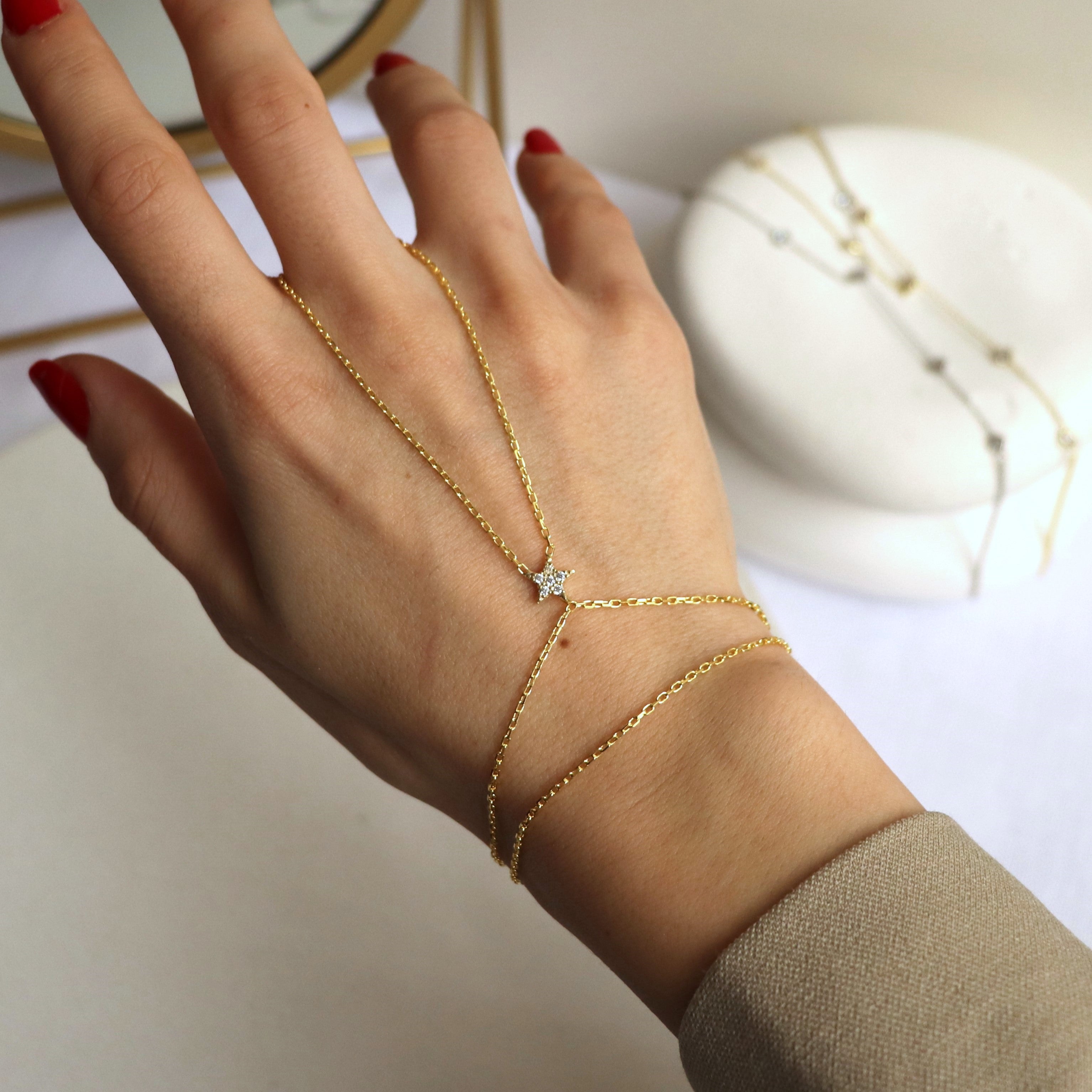 925 Ayar Gümüş | Taşlı Yıldız Şahmeran