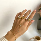 925 Gümüş Mix Baget Chain Yüzük