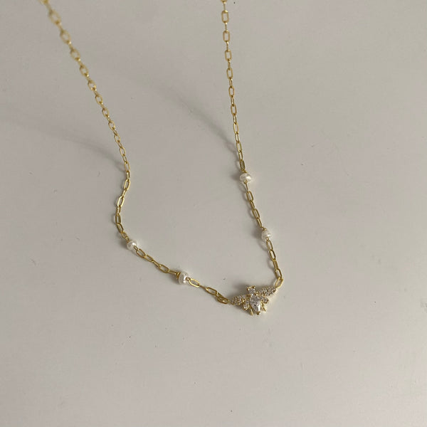 925 Gümüş İncili Arı Choker