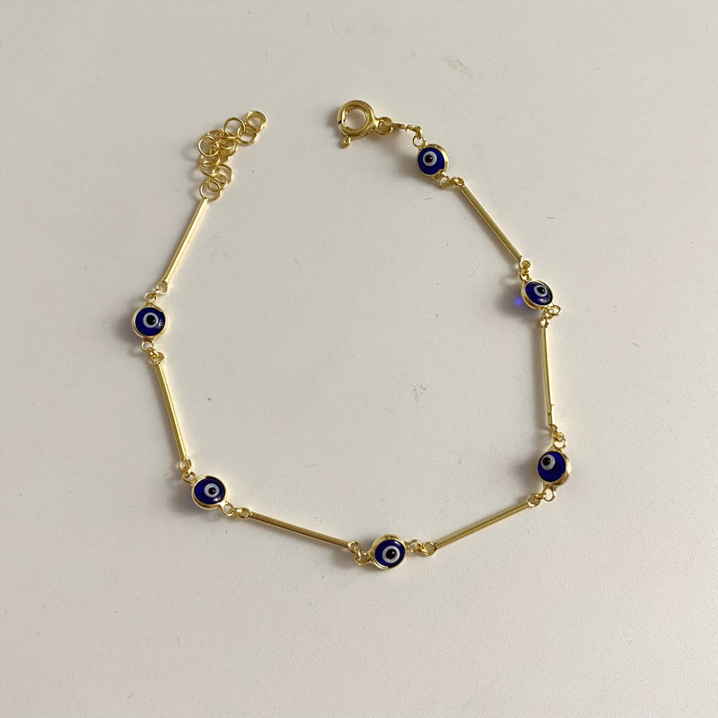 925 Gümüş Nazar Çubuk Bileklik