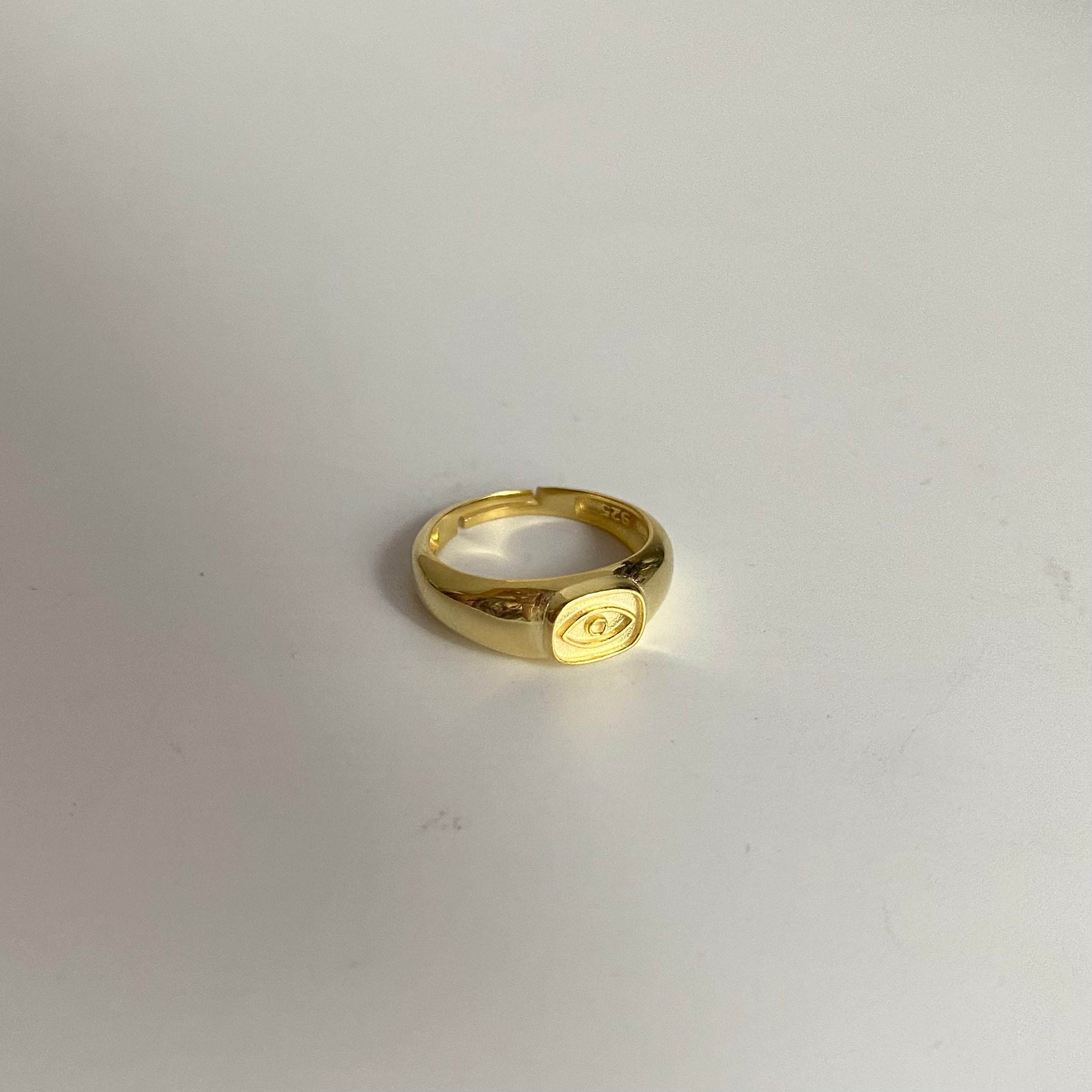 925 Gümüş Göz Serçe Parmak Yüzüğü