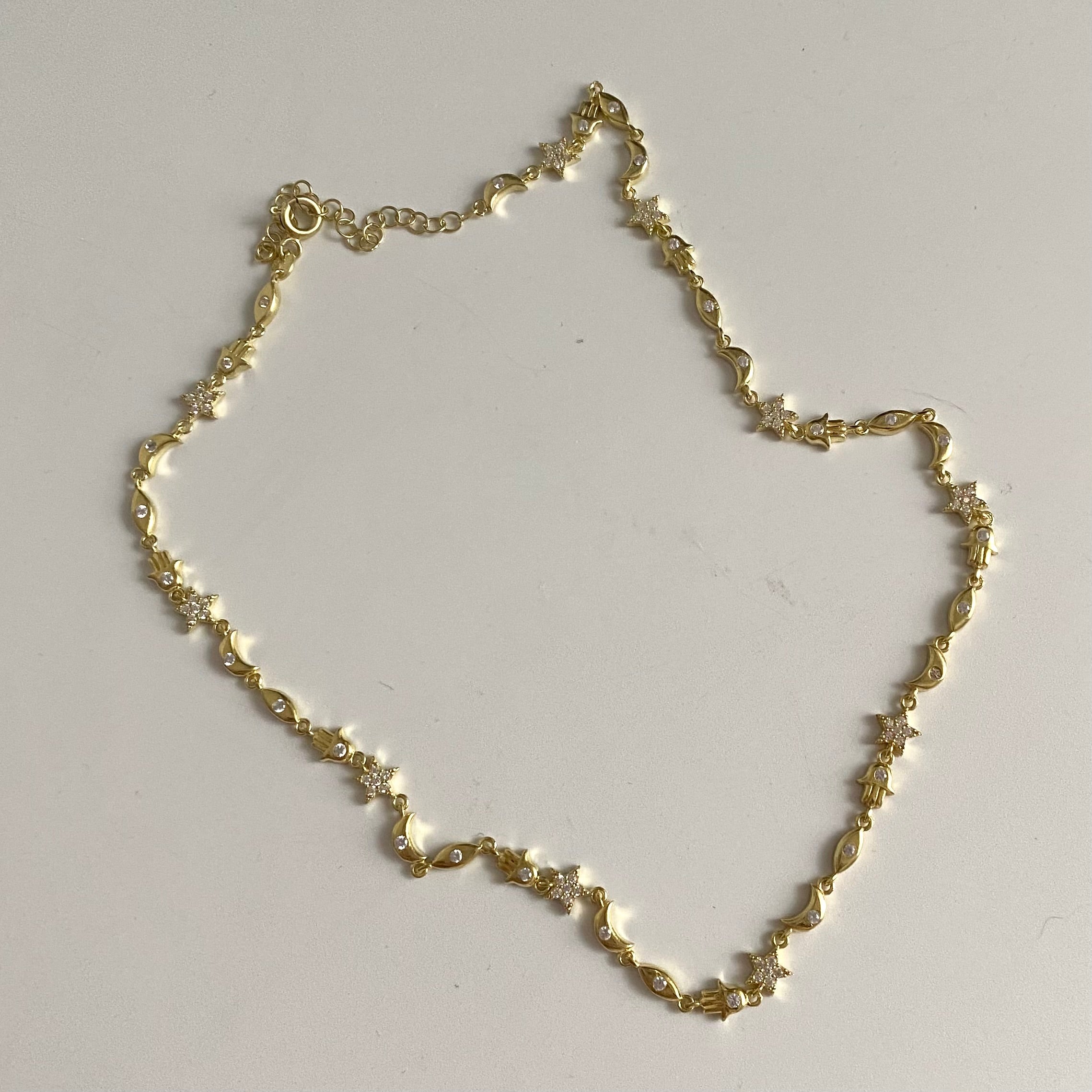 925 Gümüş Nazar Sembol Choker Kolye