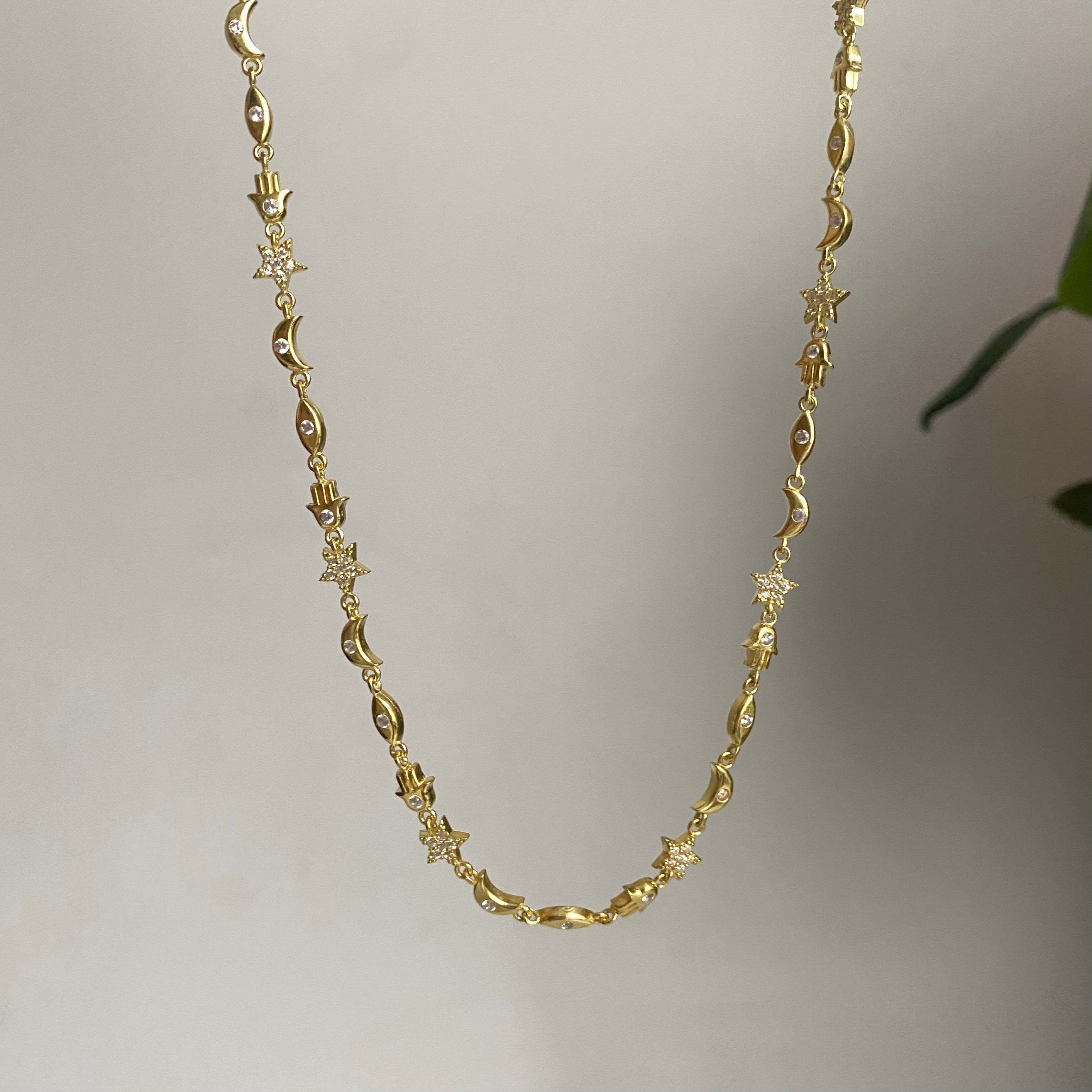 925 Gümüş Nazar Sembol Choker Kolye