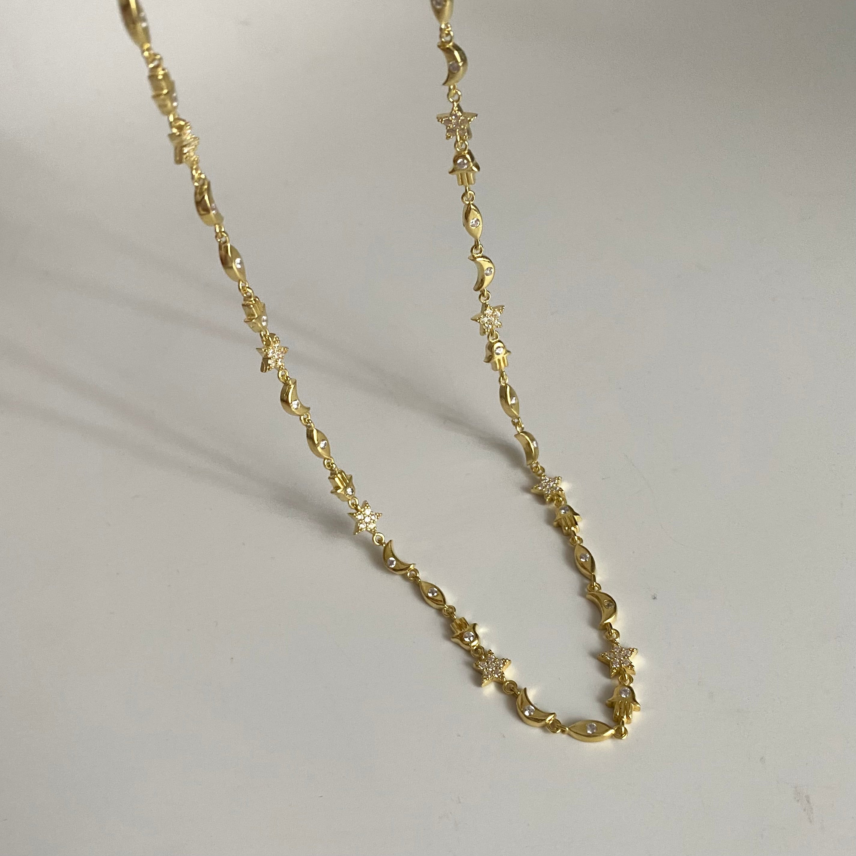 925 Gümüş Nazar Sembol Choker Kolye