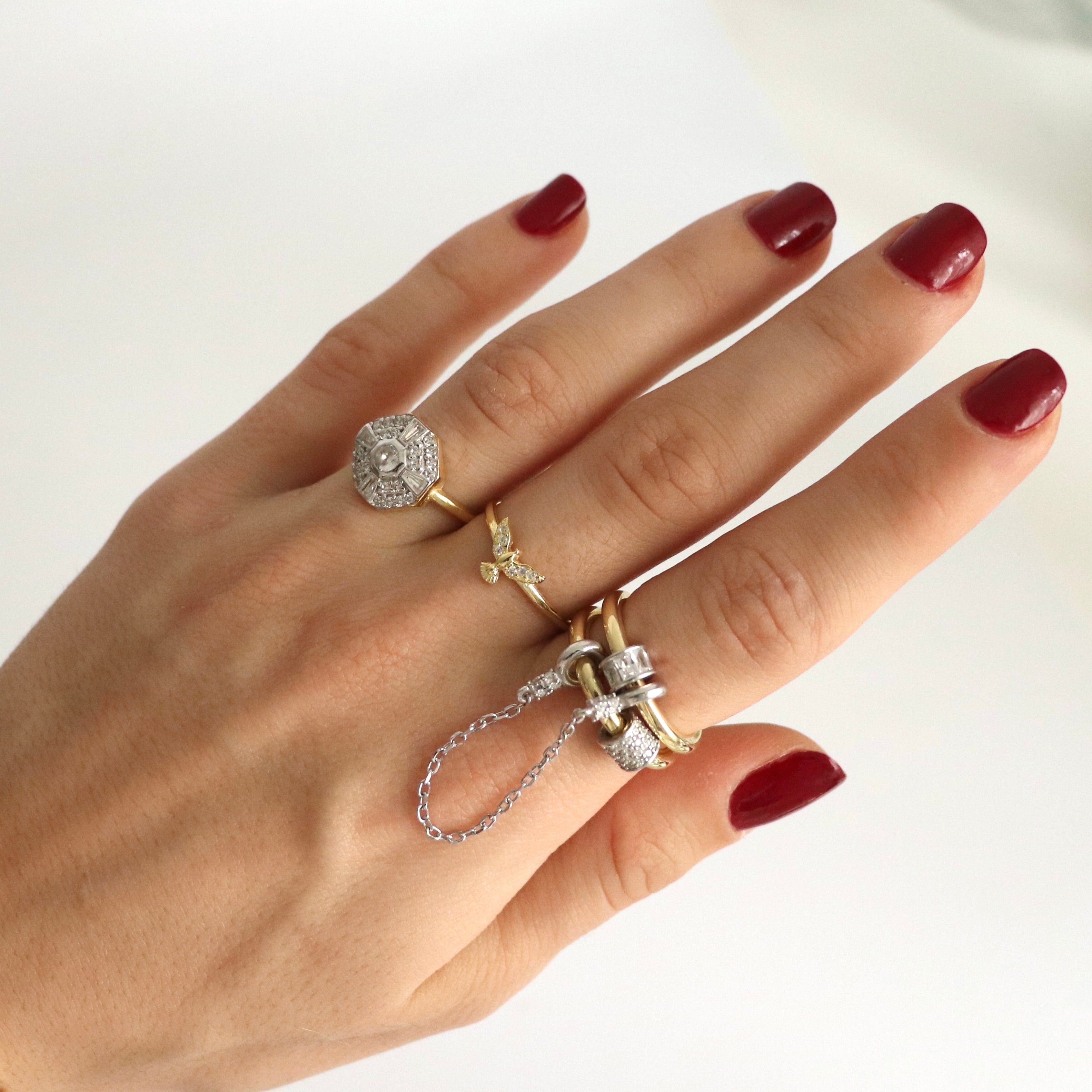 925 Gümüş Minimal Anka Yüzük