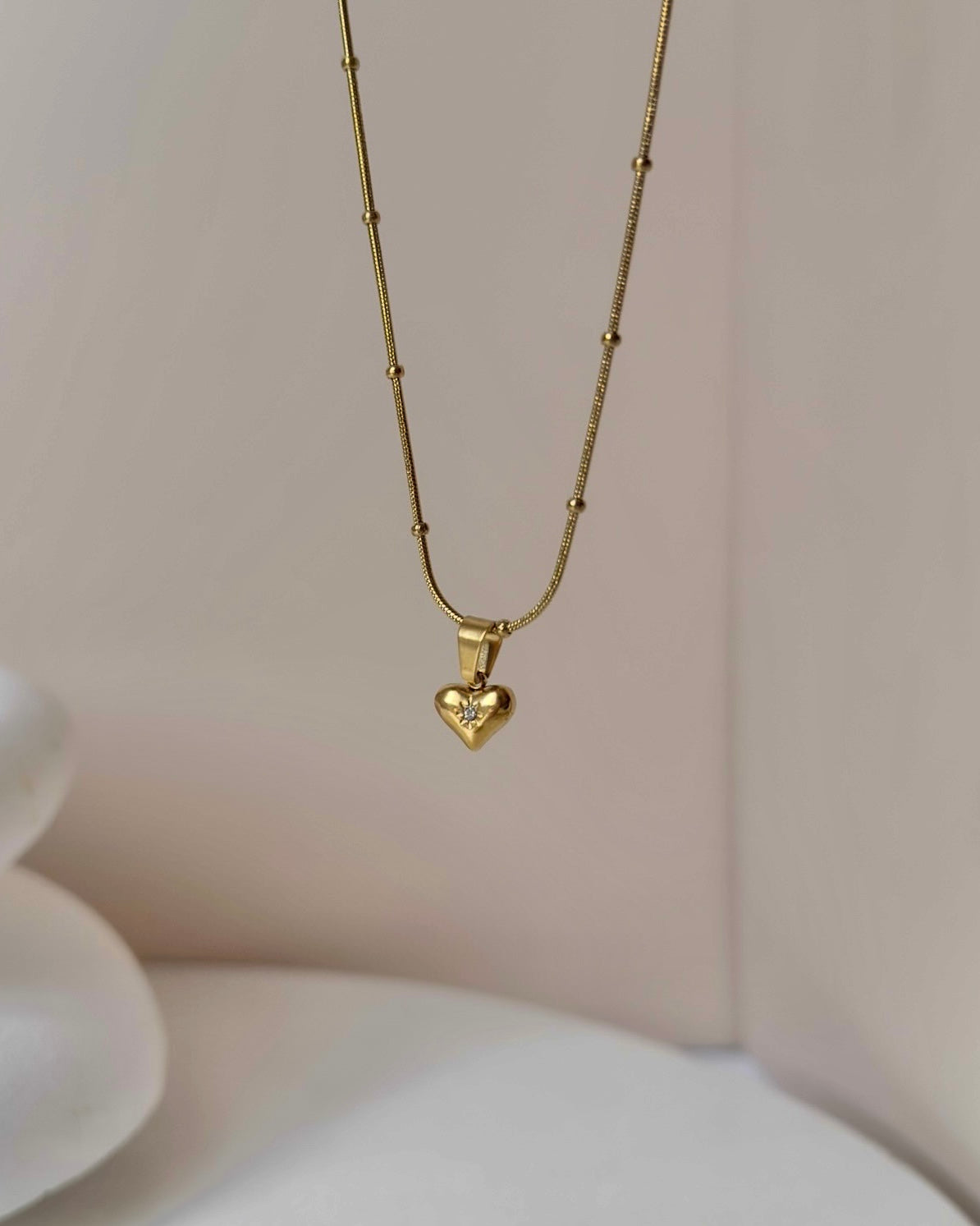 Çelik | Minimal Kalp Kolye