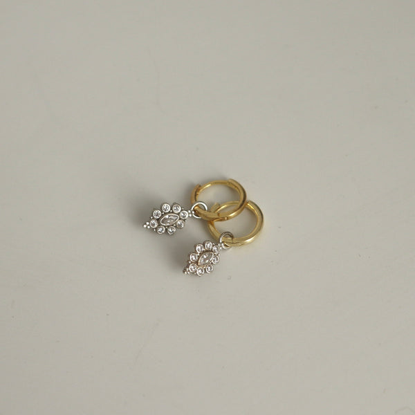 925 Gümüş Vintage Mix Charm Küpe
